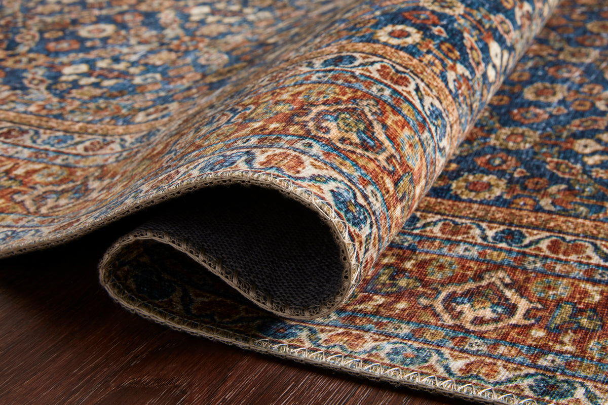 The Layla Rug 9 | Blue/Spice