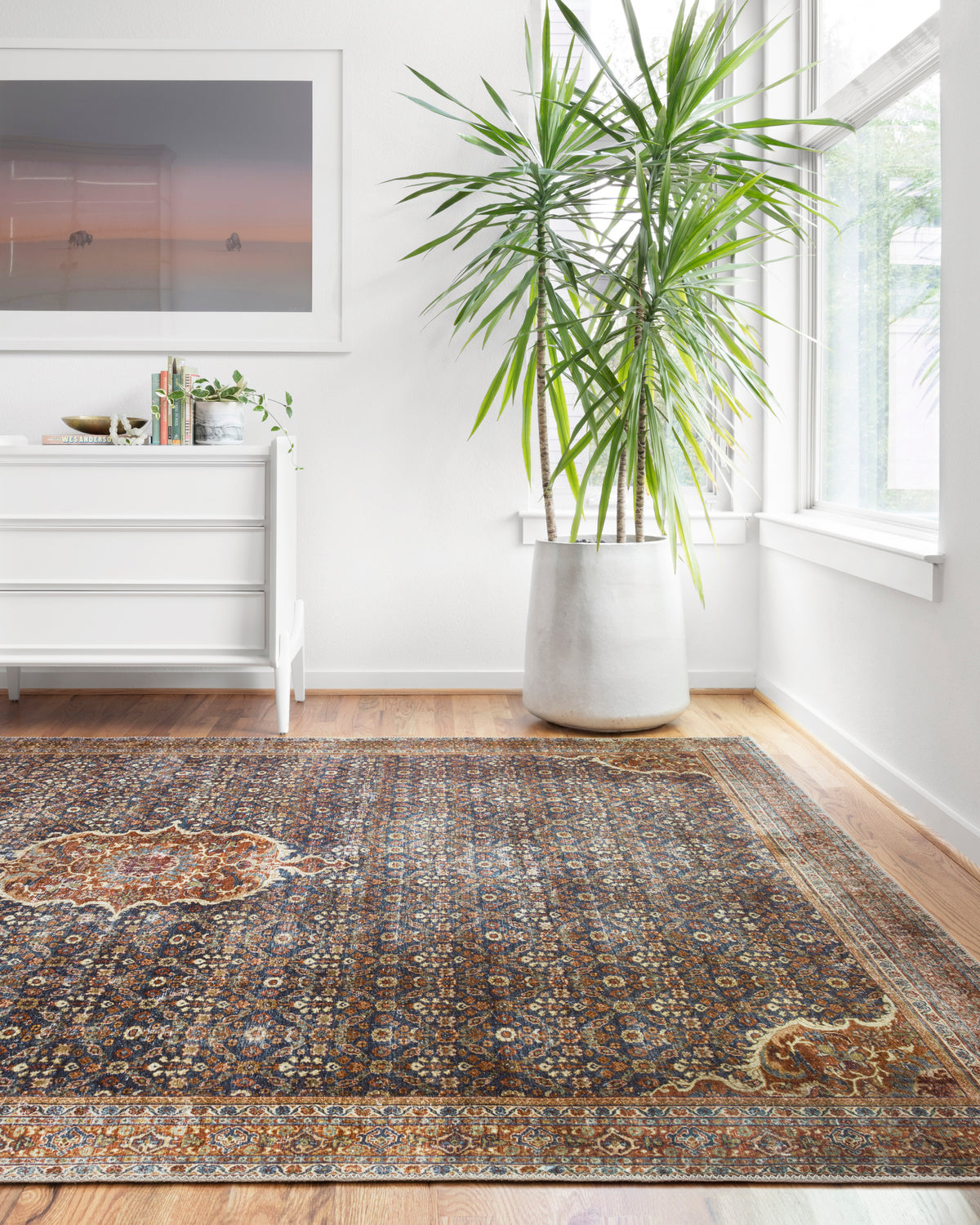 The Layla Rug 9 | Blue/Spice