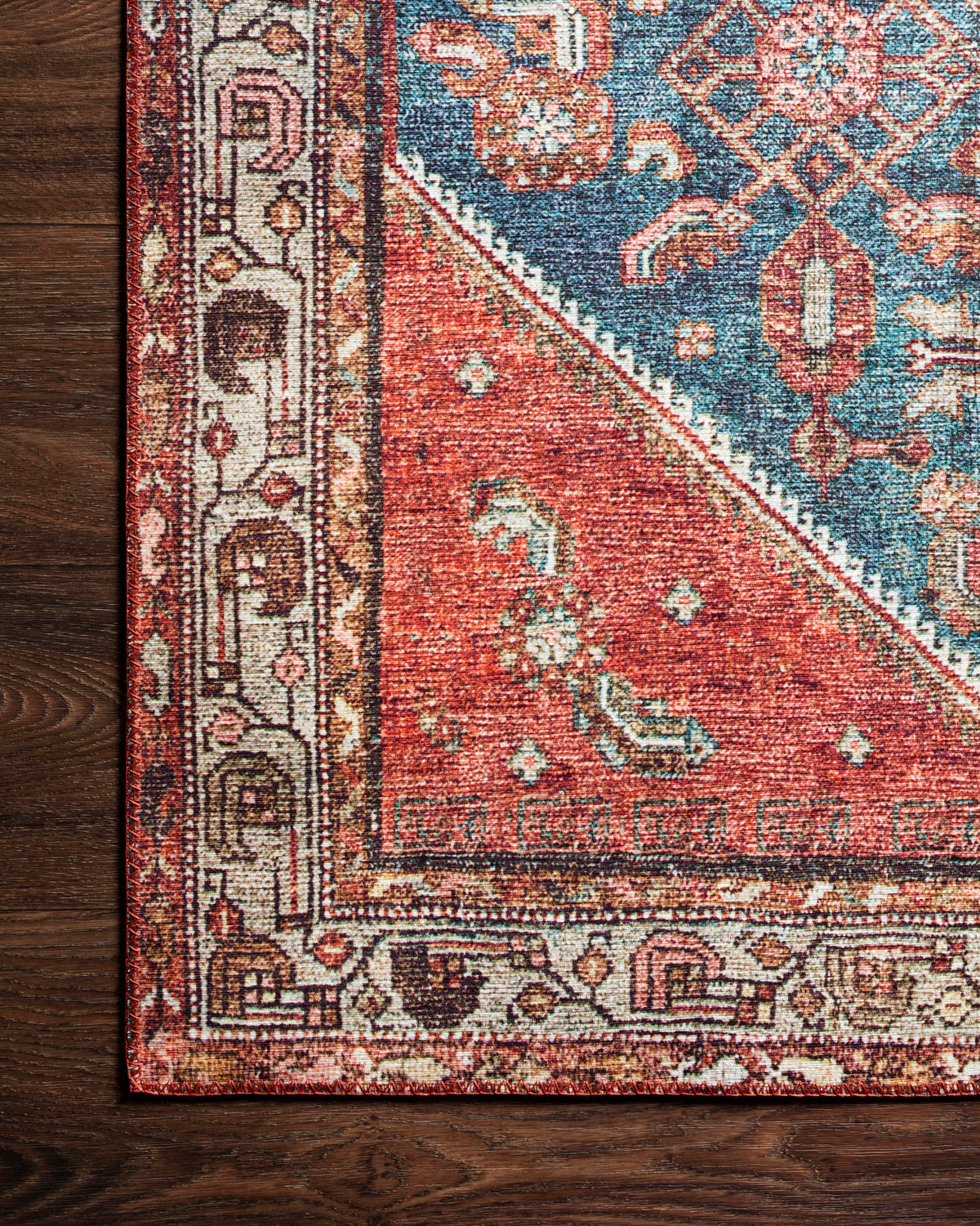 The Layla Rug 10 | Marine/Clay