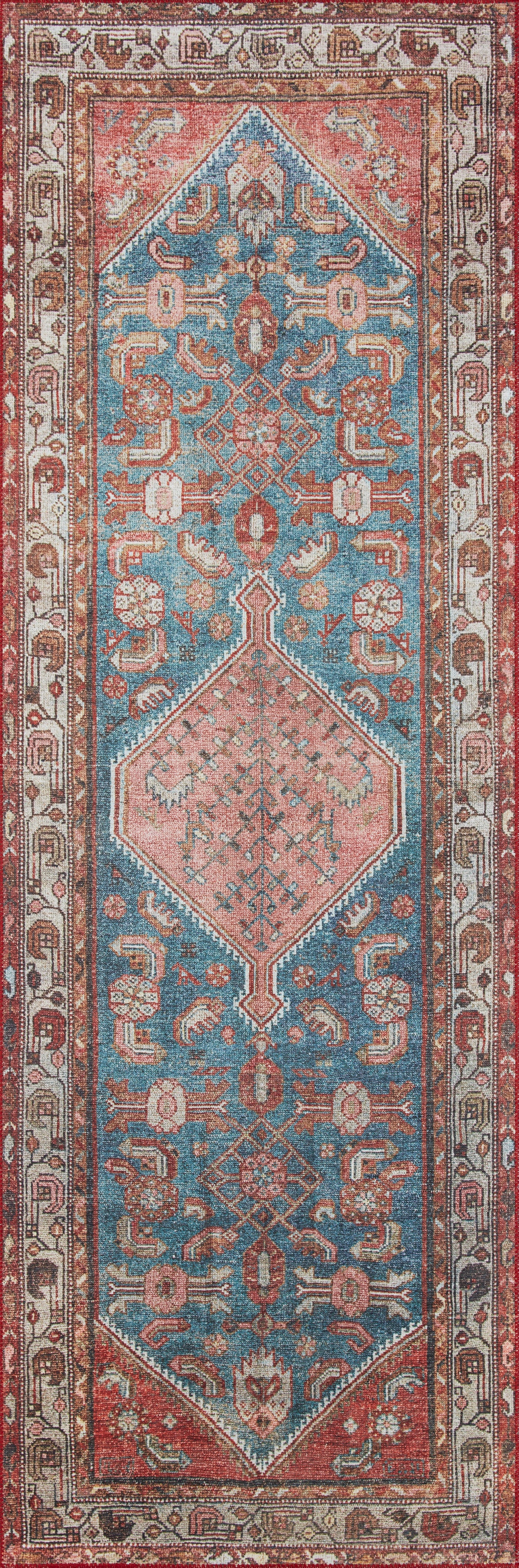 The Layla Rug 10 | Marine/Clay