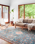 The Layla Rug 10 | Marine/Clay