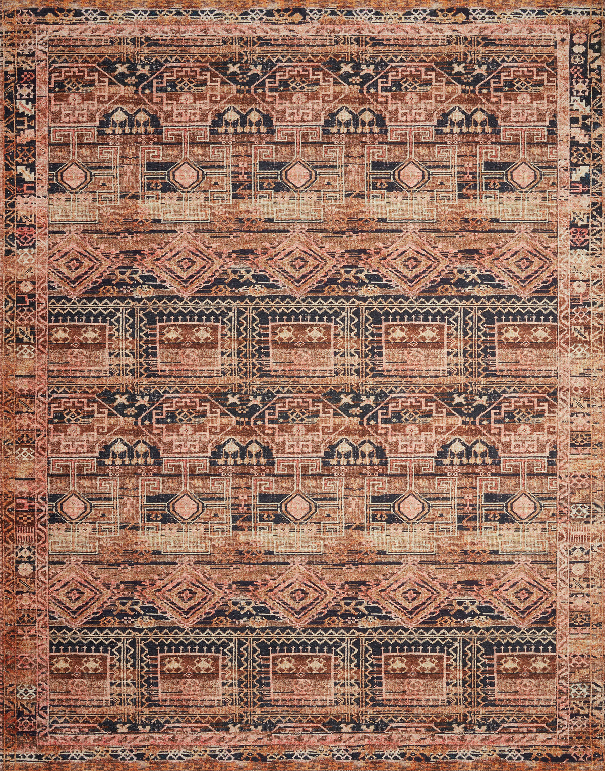 The Layla Rug 14 | Mocha/Blush
