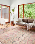 The Layla Rug 17 | Pink/Lagoon