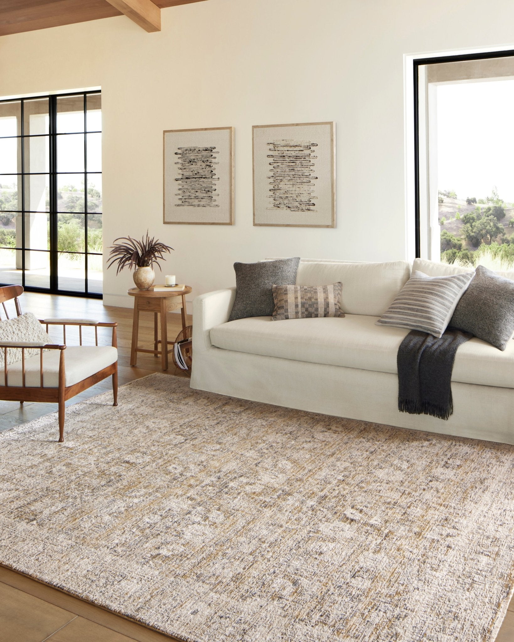 Anouk Rug in Charcoal By Amber Lewis - Plain Jane Interiors