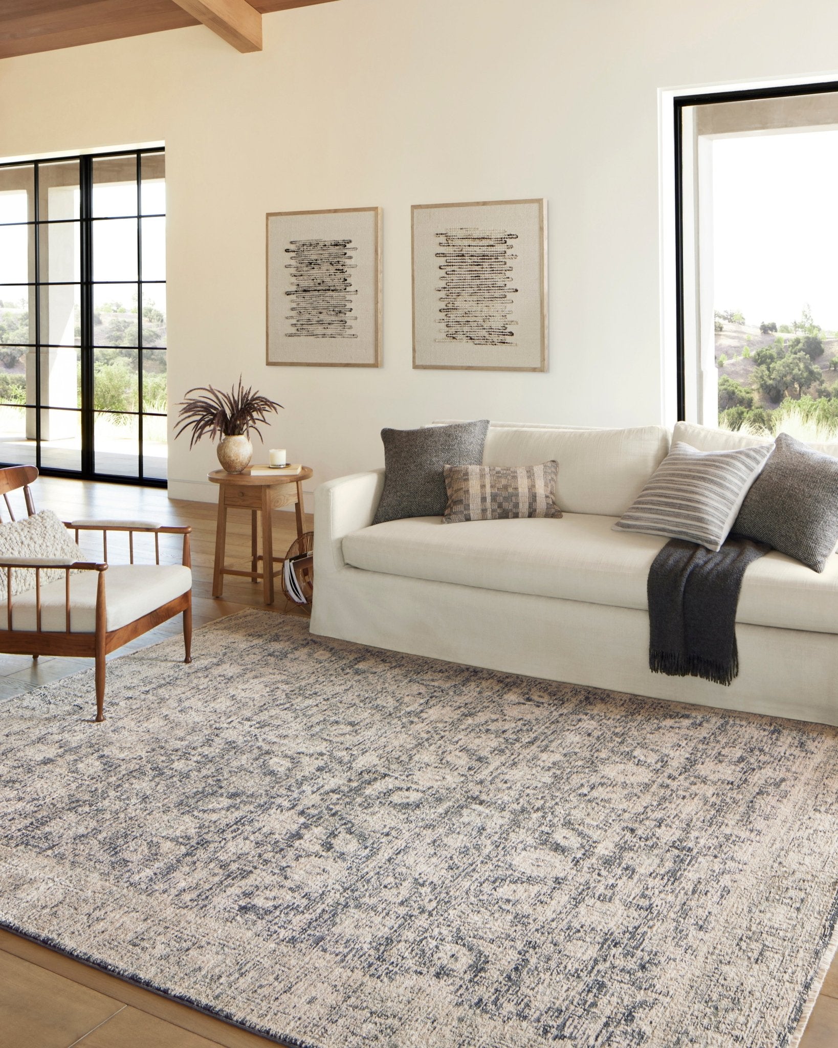 Anouk Rug in Charcoal By Amber Lewis - Plain Jane Interiors