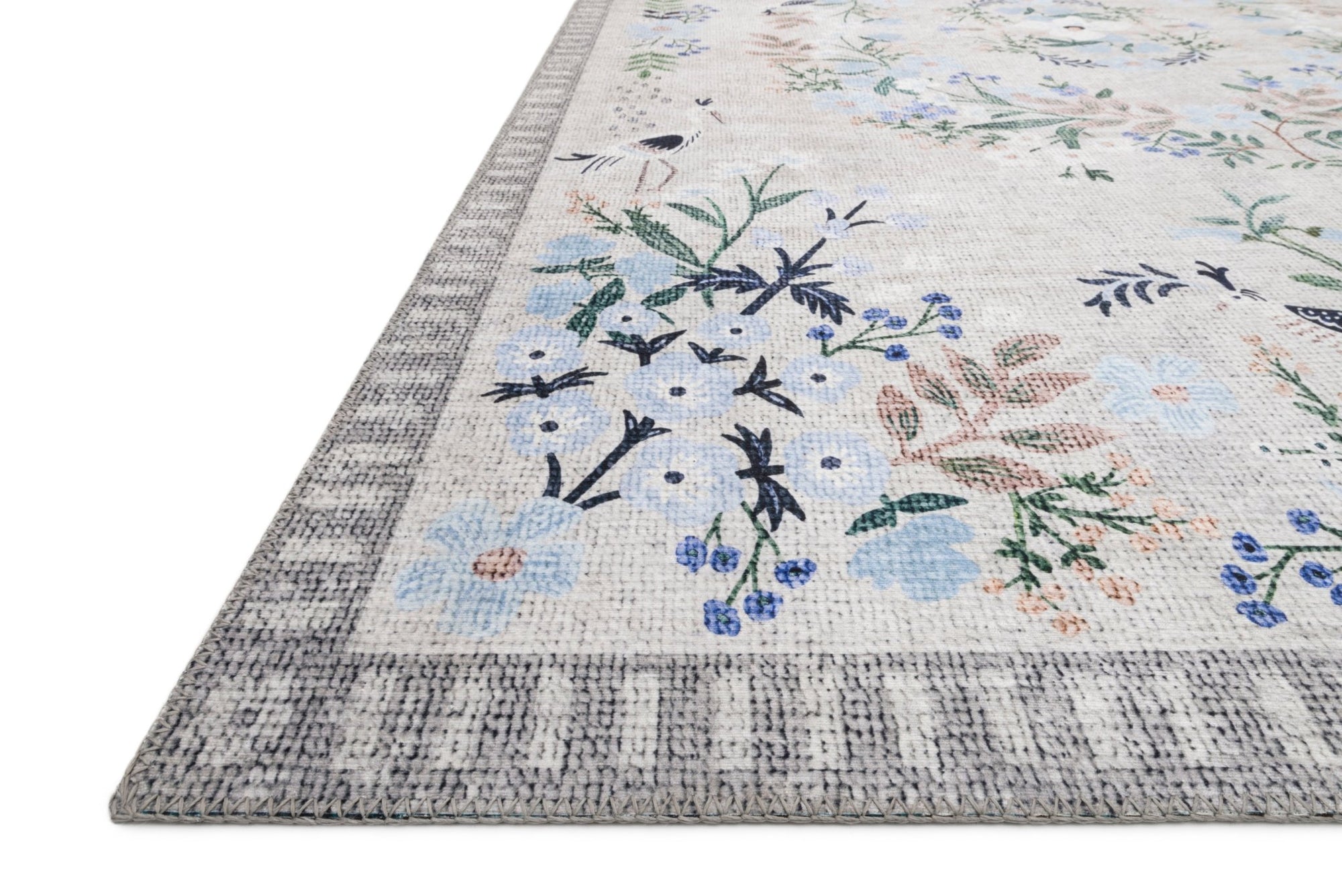 Giulia Black Rug by Rifle paper Co - Plain Jane Interiors