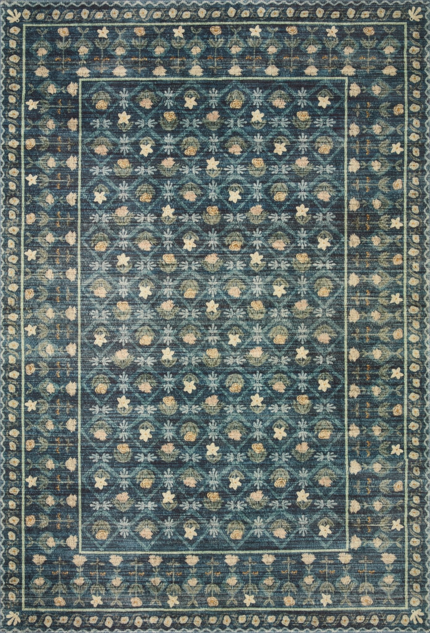Lattice Rug in Indigo by Riffle Paper Co – Plain Jane Interiors