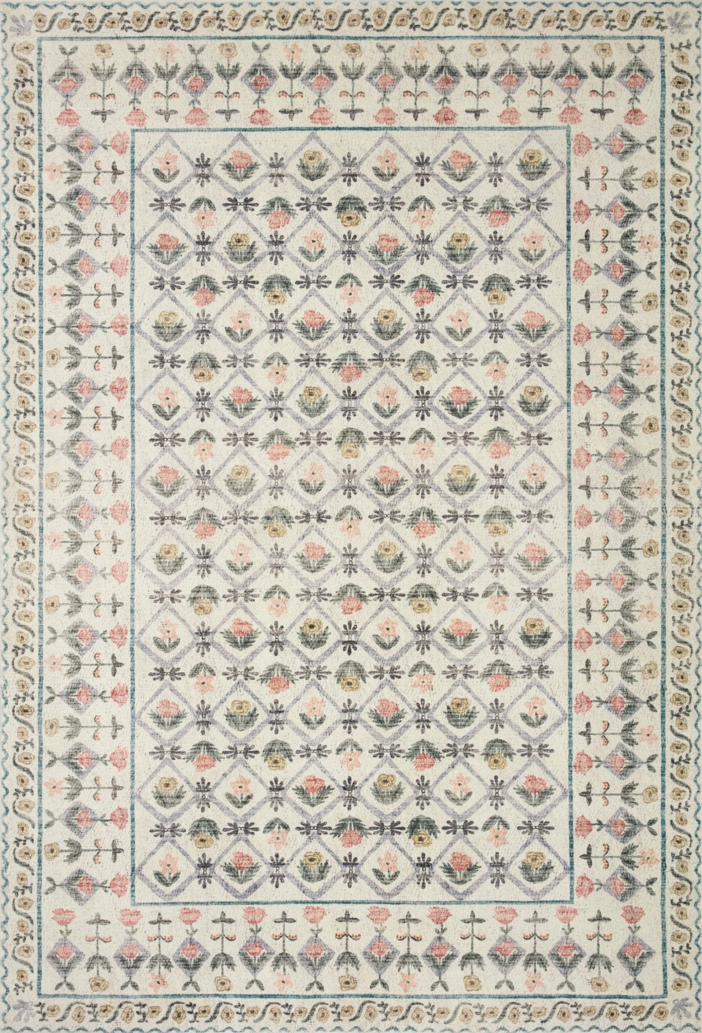 Lattice Rug in Ivory by Riffle Paper Co - Plain Jane Interiors