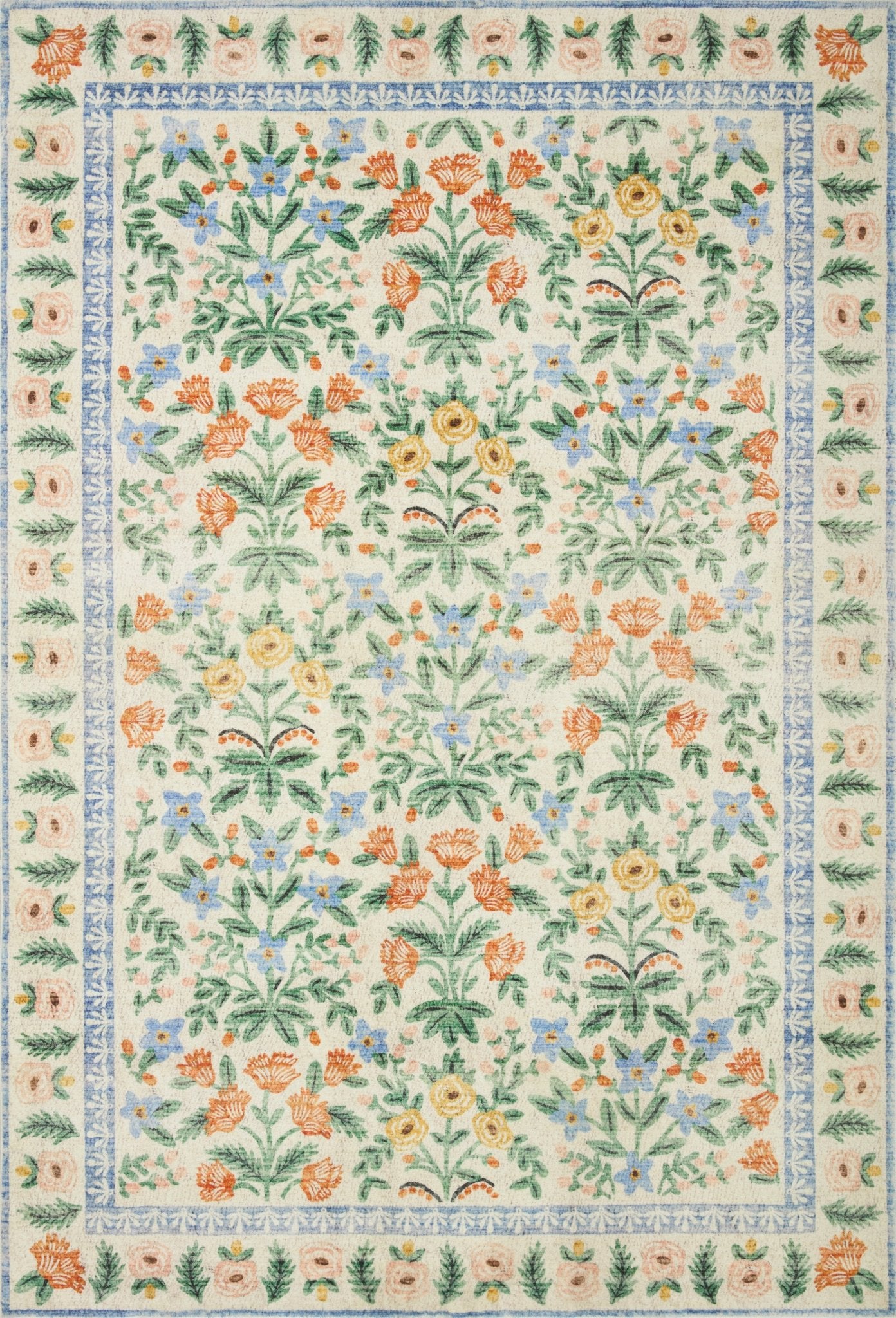 Mughal Garden Rug in Cream by Riffle Paper Co - Plain Jane Interiors