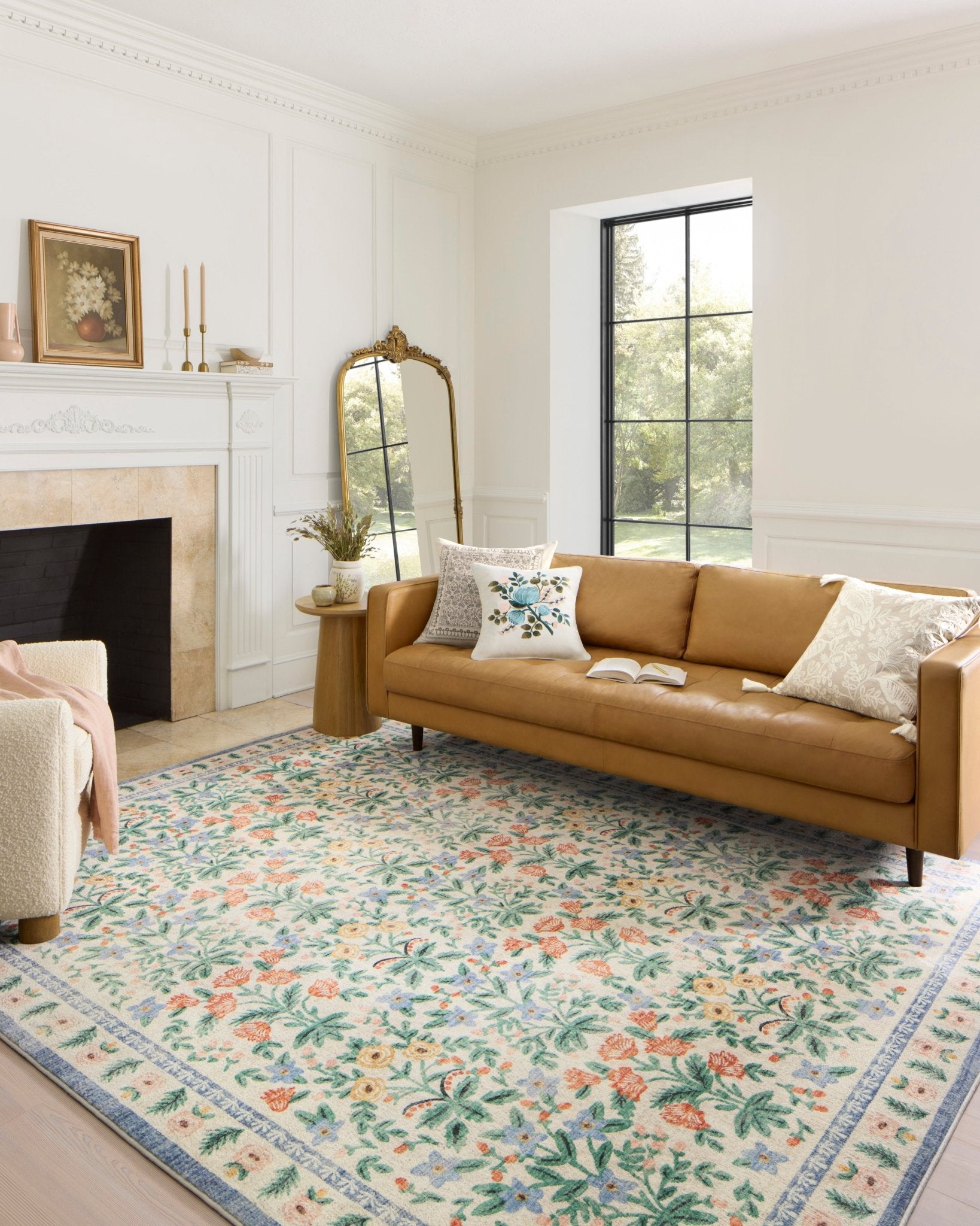 Mughal Garden Rug in Cream by Riffle Paper Co - Plain Jane Interiors