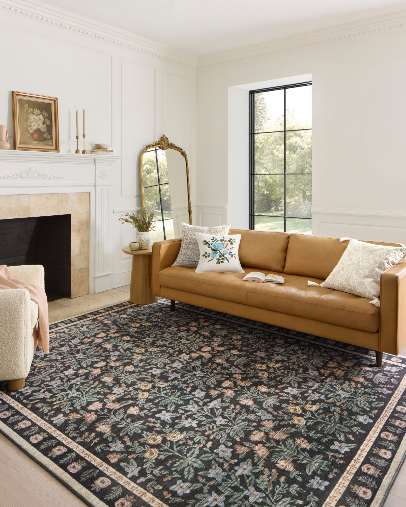 Mughal Garden Rug in Cream by Riffle Paper Co - Plain Jane Interiors