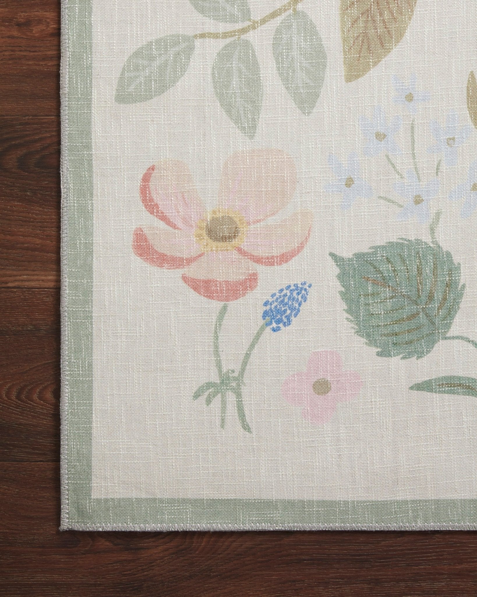 Strawberry Fields Black Rug by Rifle paper Co - Plain Jane Interiors