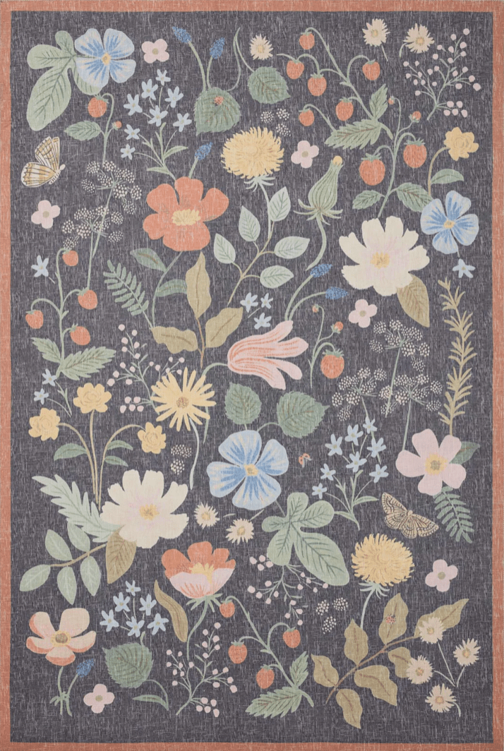 Strawberry Fields Ivory Rug by Rifle paper Co - Plain Jane Interiors
