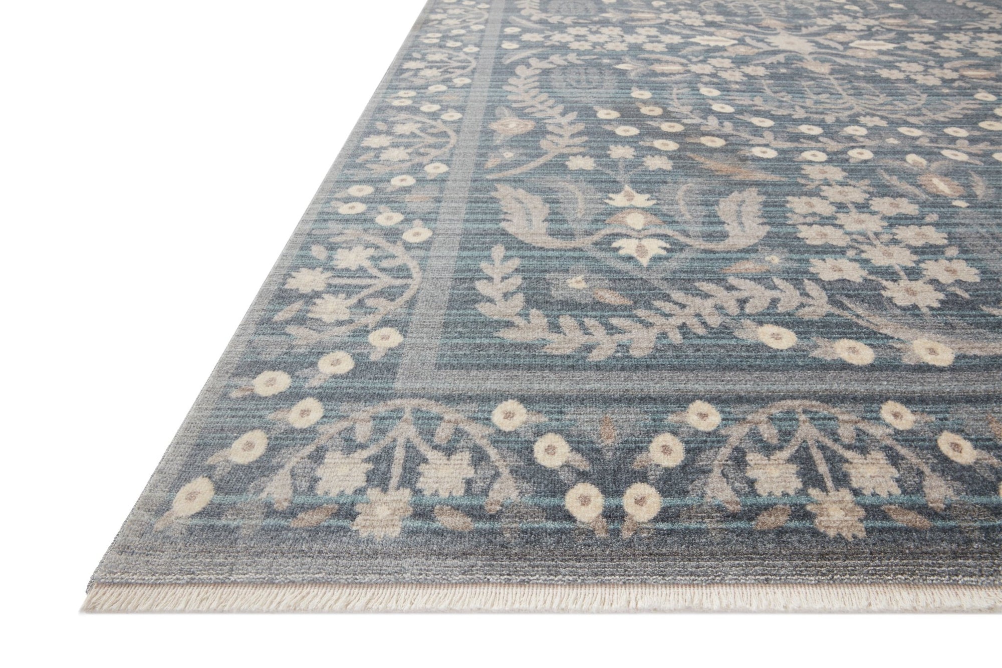 The Anika Navy Rug by Riffle Co Paper x Loloi - Plain Jane Interiors