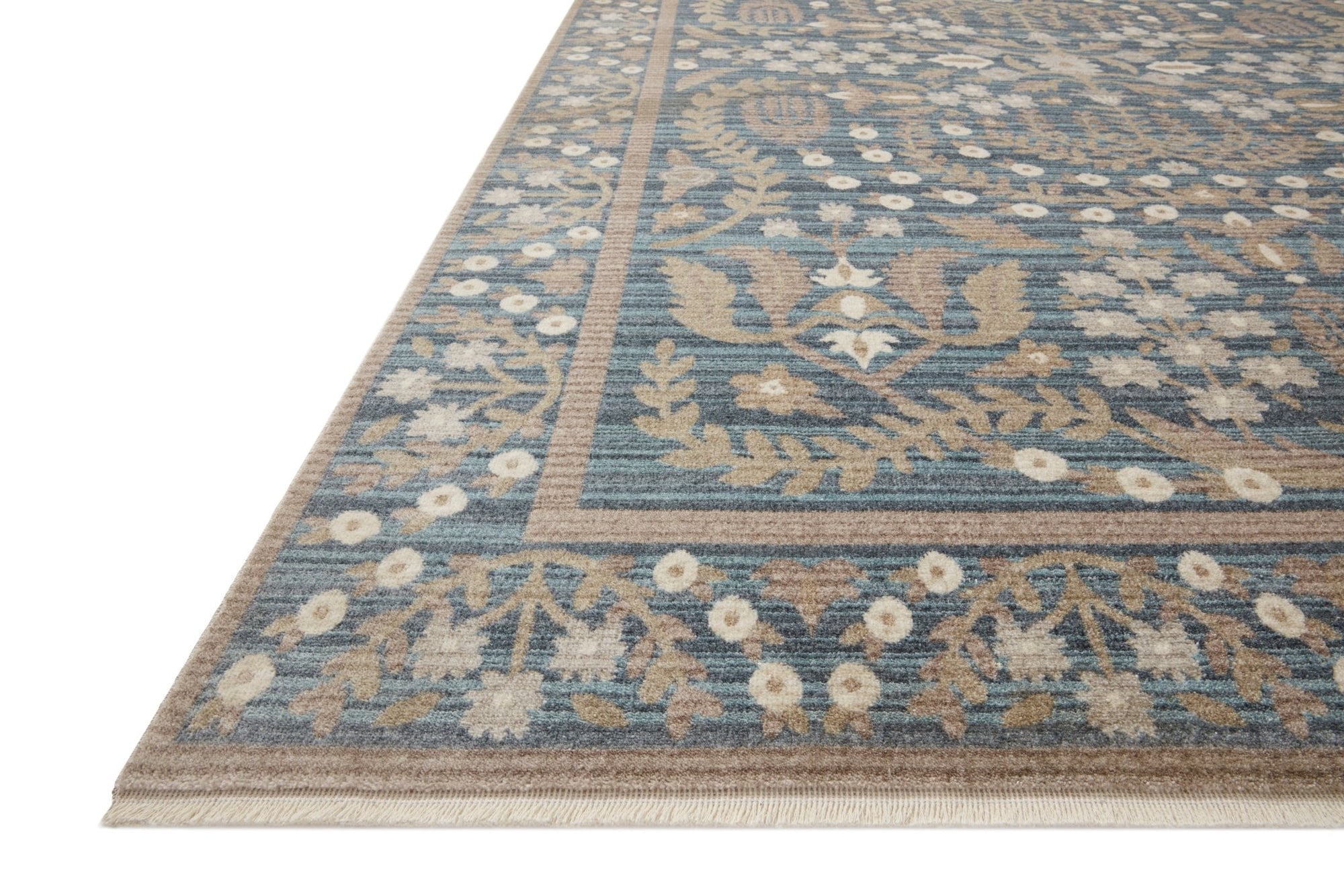 The Anika Navy Rug by Riffle Co Paper x Loloi - Plain Jane Interiors