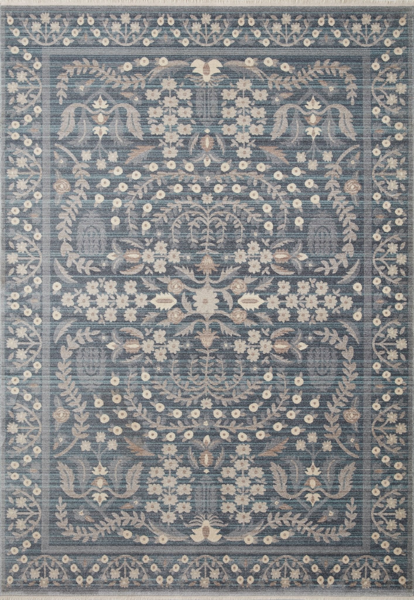The Anika Navy Rug by Riffle Co Paper x Loloi - Plain Jane Interiors