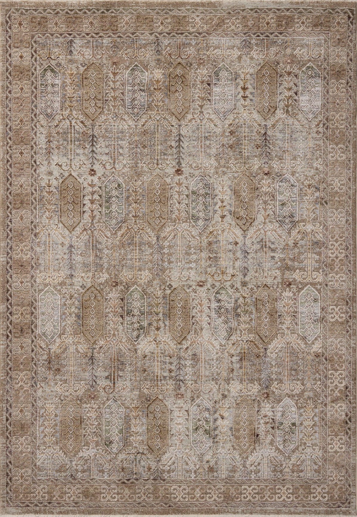 The Aylin Rug 07 | Taupe/Multi - Plain Jane Interiors