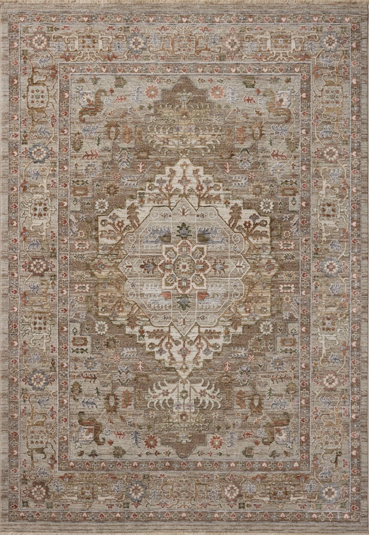 The Aylin Rug 08 | Mushroom/Fiesta - Plain Jane Interiors
