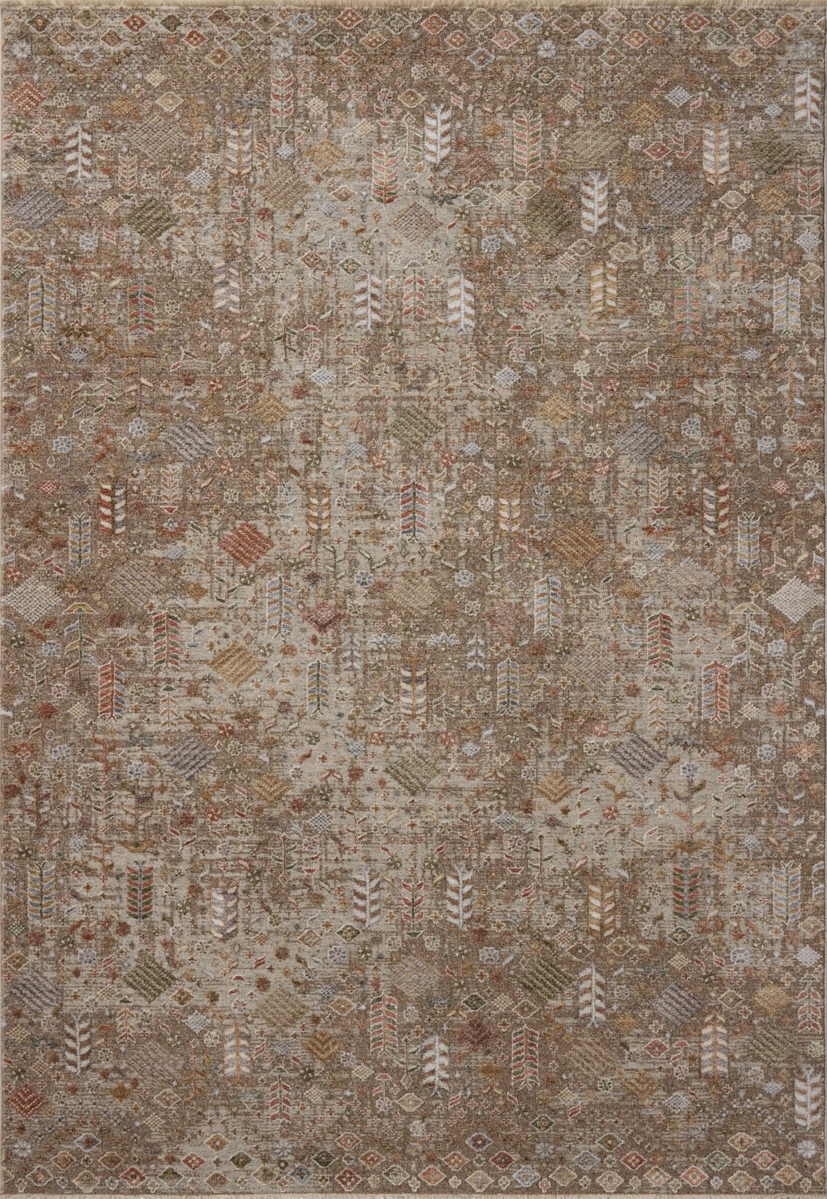 The Aylin Rug 09 | Mushroom/Multi - Plain Jane Interiors