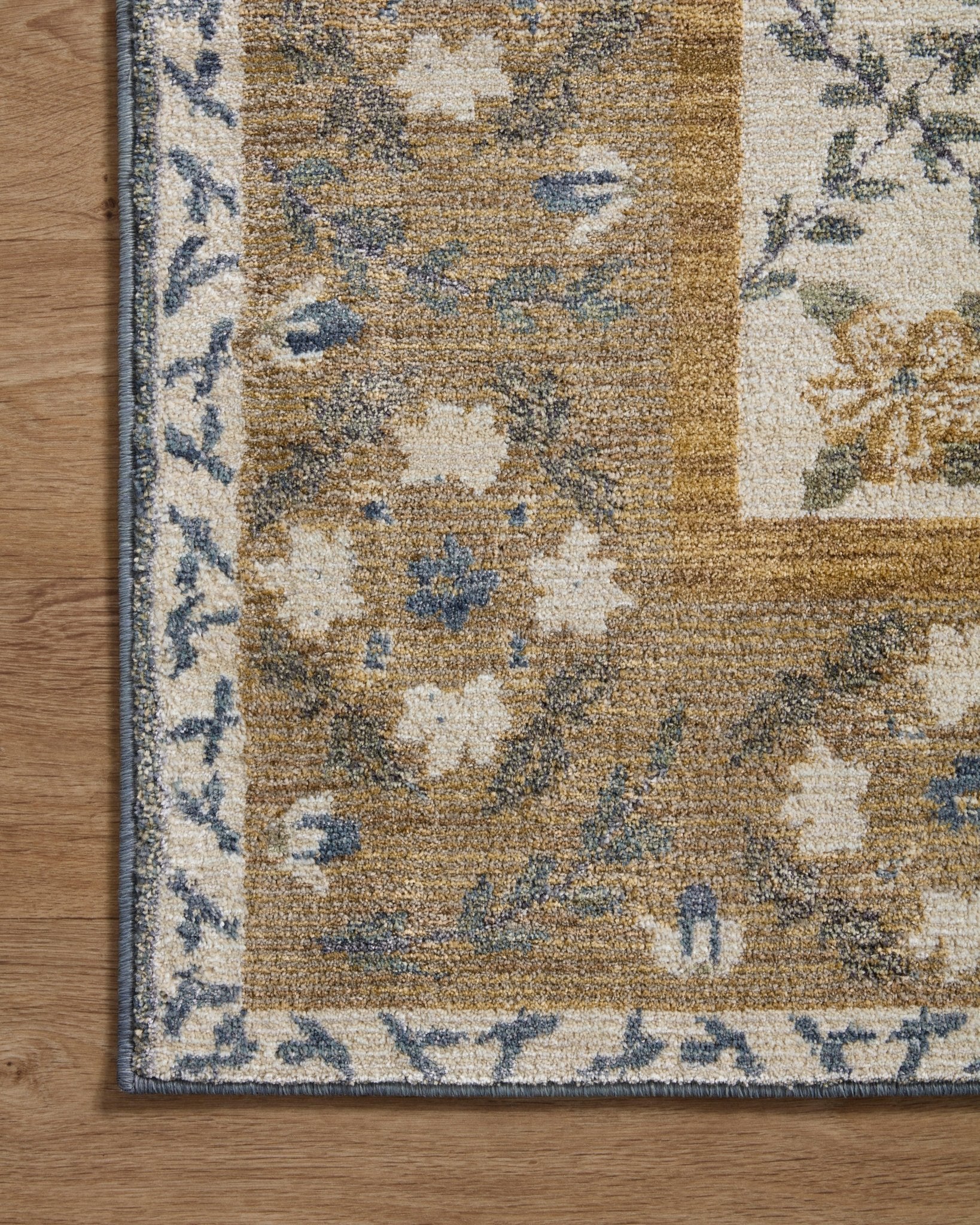 The Belverde Gold Rug by Riffle Co Paper x Loloi - Plain Jane Interiors