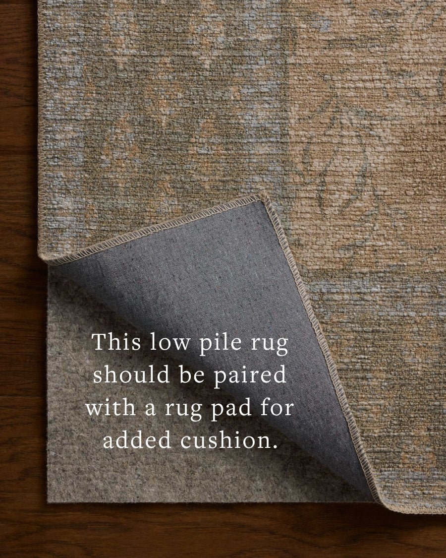 The Edinburgh Rug in SAND / GREEN | Rifle Paper Co x Loloi - Plain Jane Interiors