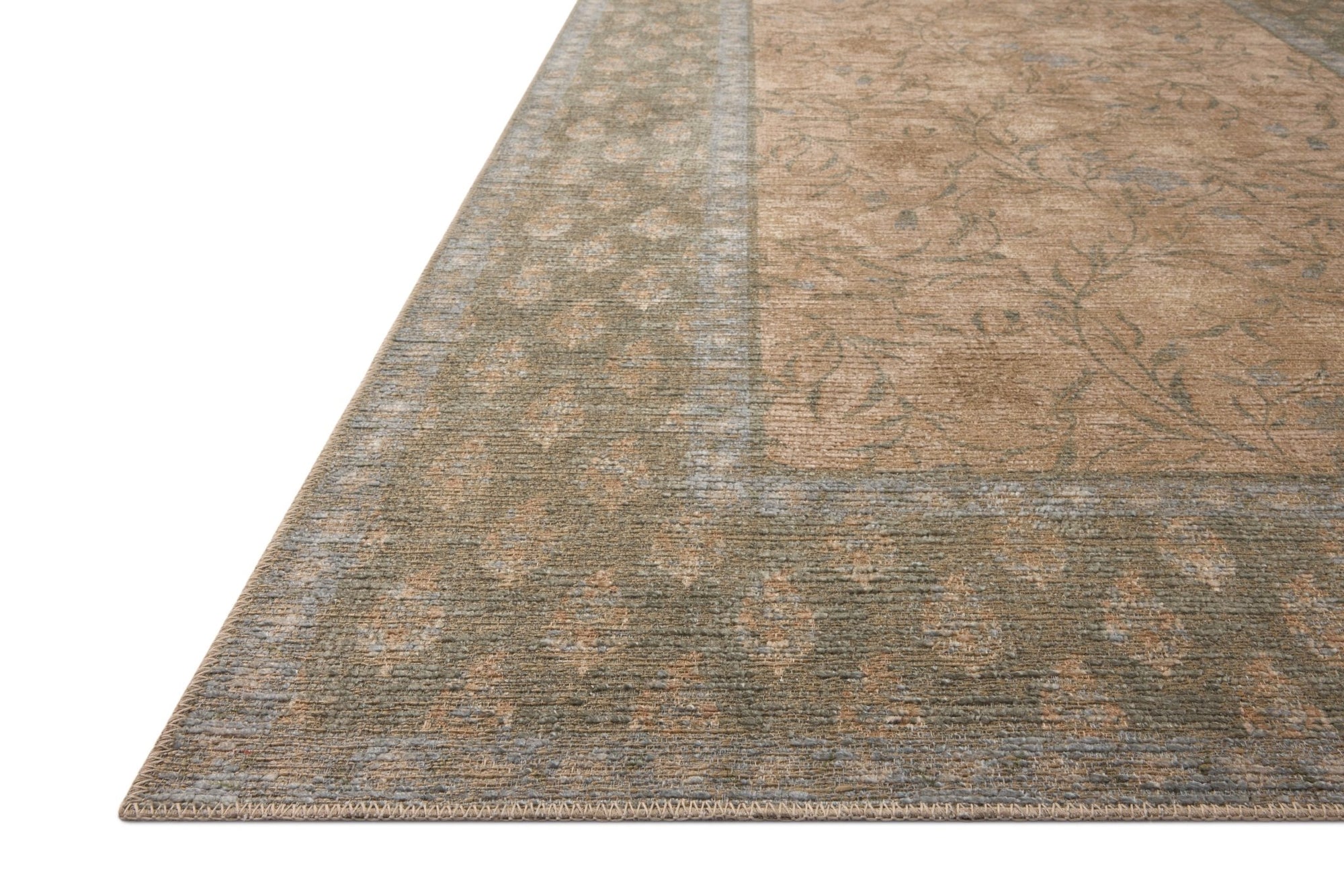 The Edinburgh Rug in SAND / GREEN | Rifle Paper Co x Loloi - Plain Jane Interiors