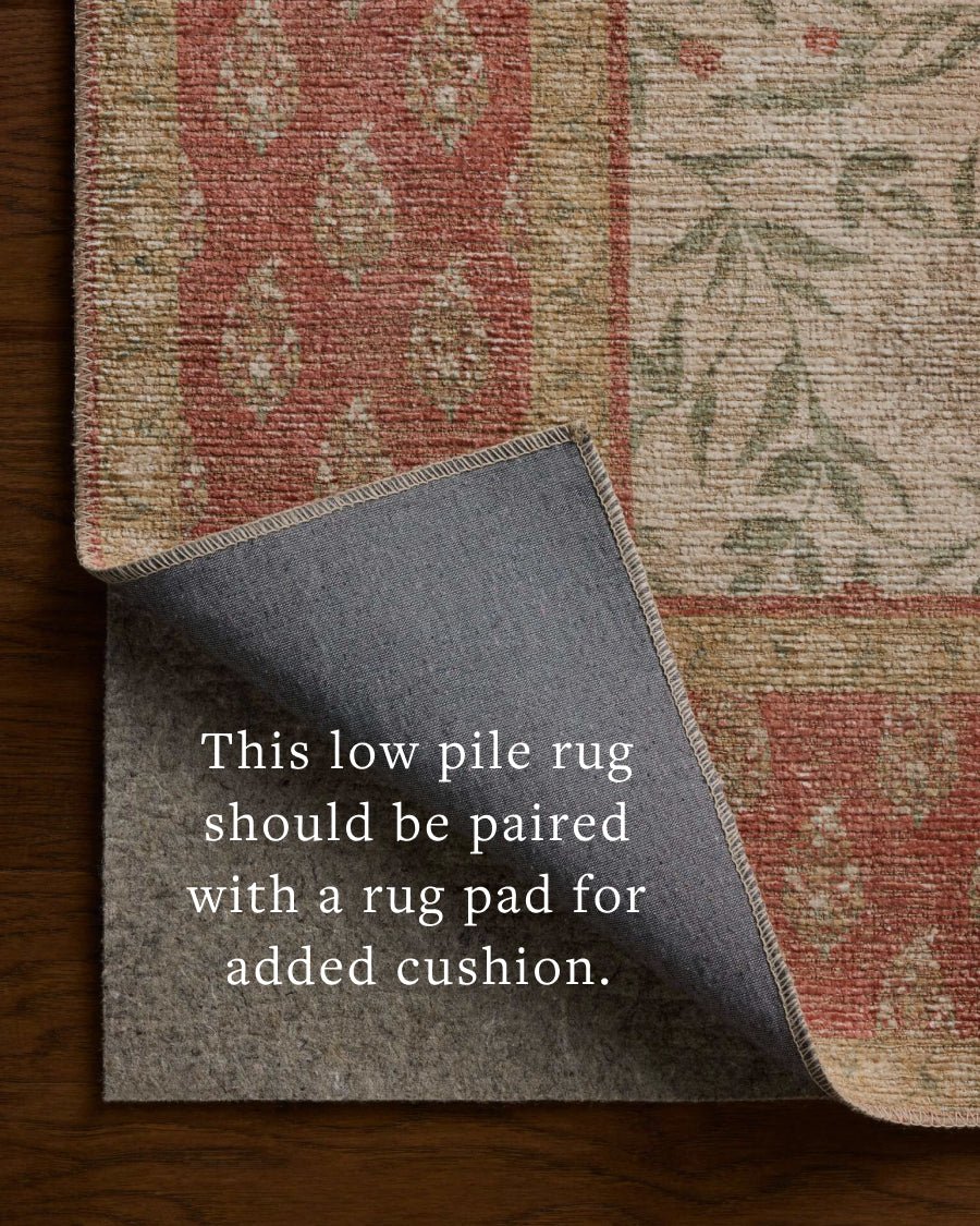 The Edinburgh Rug in SAND / GREEN | Rifle Paper Co x Loloi - Plain Jane Interiors