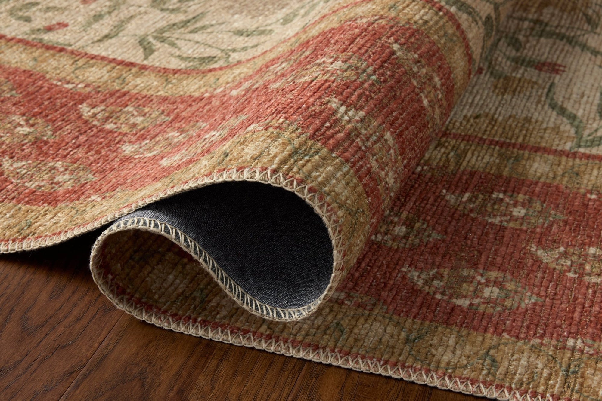 The Edinburgh Rug in SAND / GREEN | Rifle Paper Co x Loloi - Plain Jane Interiors