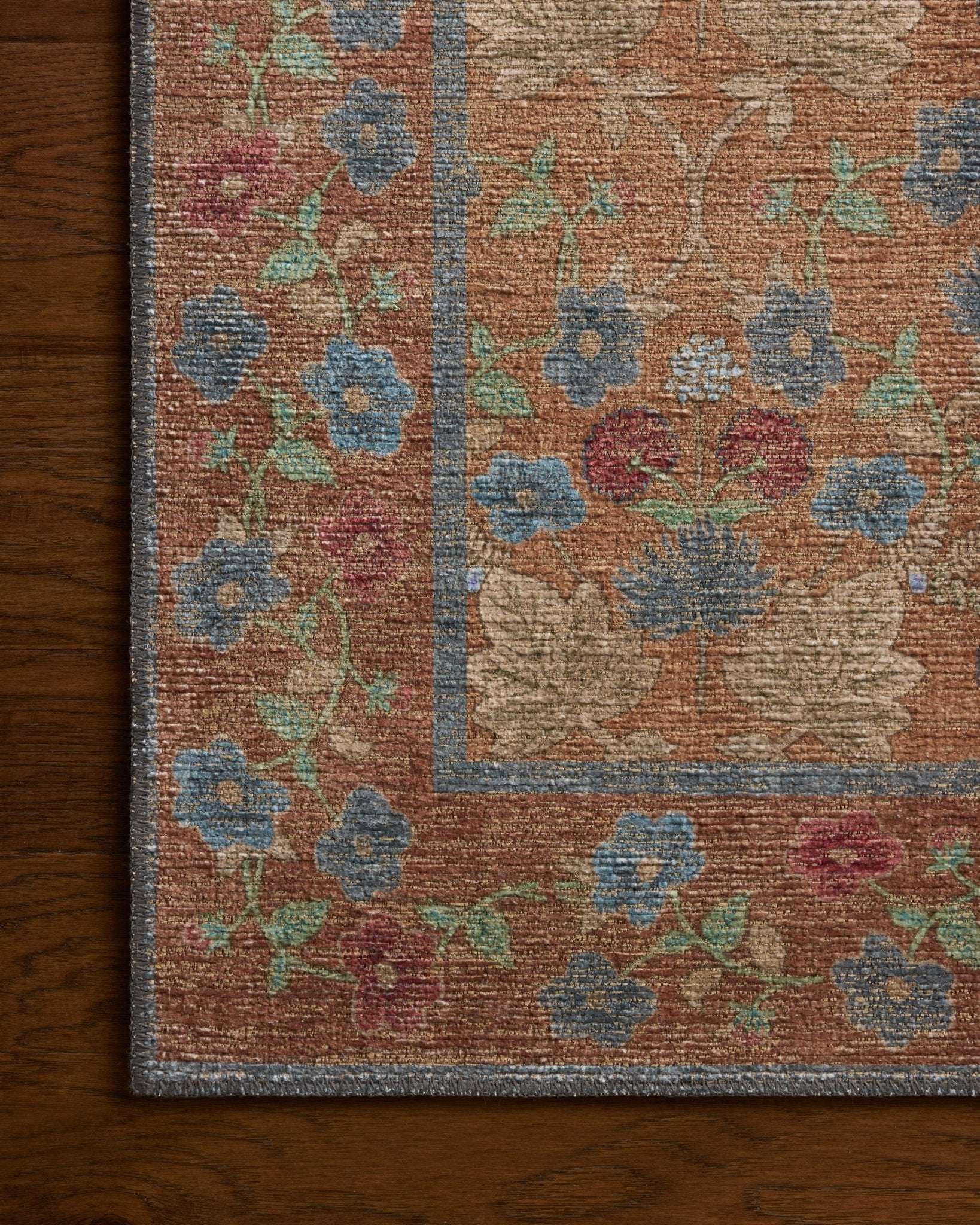 The Edinburgh Rug in TAN / OLIVE | Rifle Paper Co x Loloi - Plain Jane Interiors