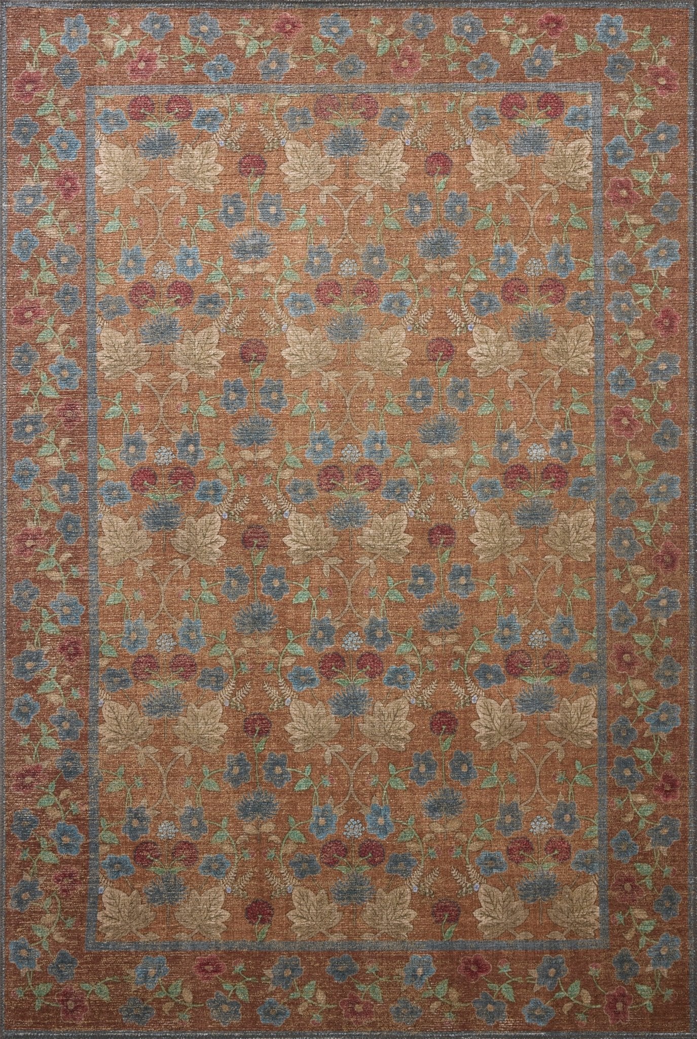 The Edinburgh Rug in TAN / OLIVE | Rifle Paper Co x Loloi - Plain Jane Interiors