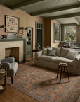 The Edinburgh Rug in TAN / OLIVE | Rifle Paper Co x Loloi - Plain Jane Interiors