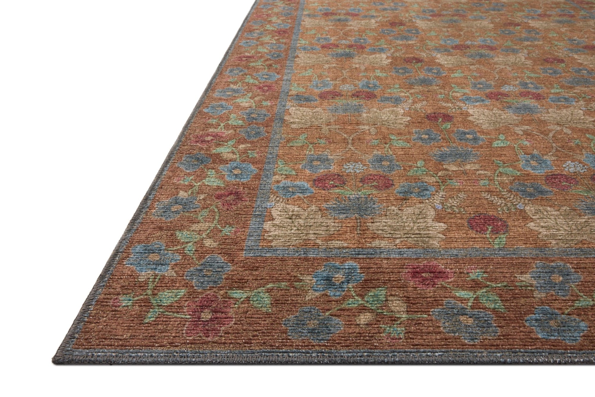 The Edinburgh Rug in TAN / OLIVE | Rifle Paper Co x Loloi - Plain Jane Interiors