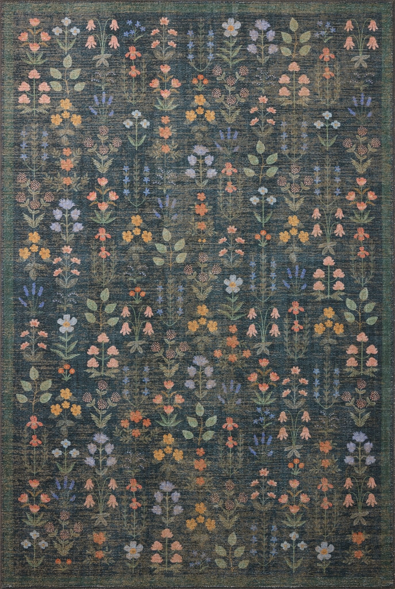 The Edinburgh Rug in WHEAT / MULTI | Rifle Paper Co x Loloi - Plain Jane Interiors