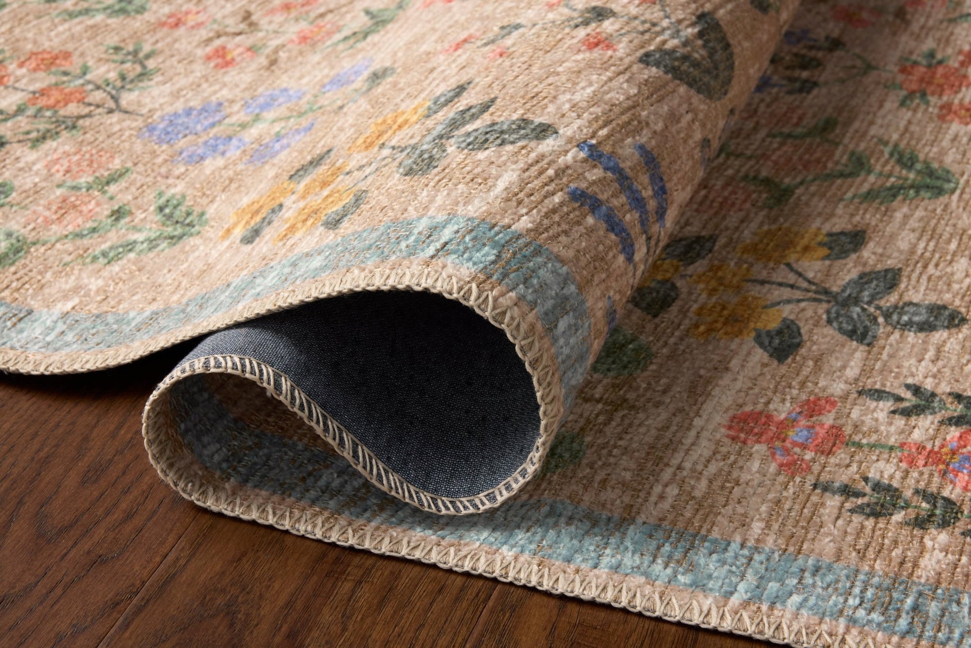 The Edinburgh Rug in WHEAT / MULTI | Rifle Paper Co x Loloi - Plain Jane Interiors