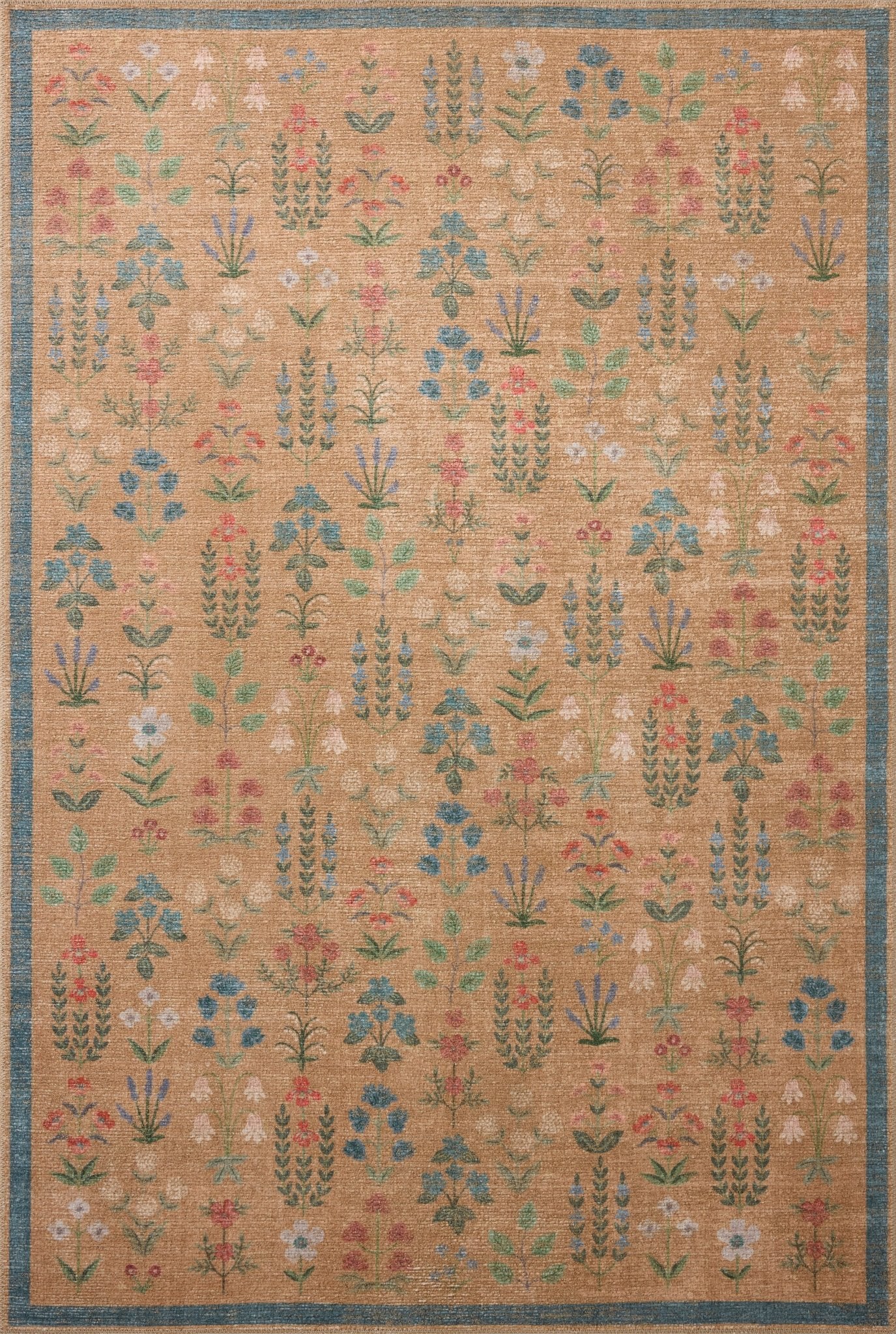 The Edinburgh Rug in WHEAT / MULTI | Rifle Paper Co x Loloi - Plain Jane Interiors
