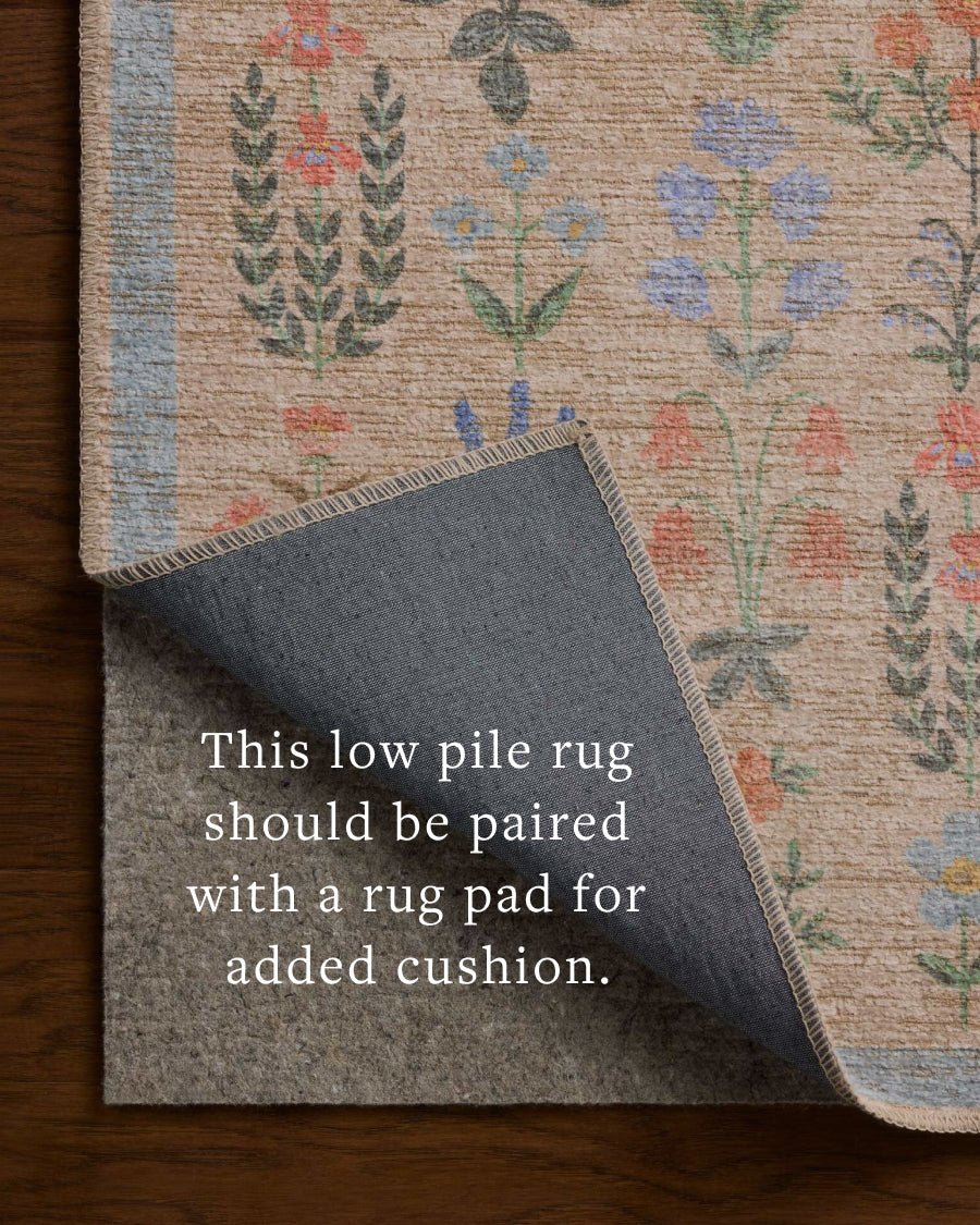 The Edinburgh Rug in WHEAT / MULTI | Rifle Paper Co x Loloi - Plain Jane Interiors