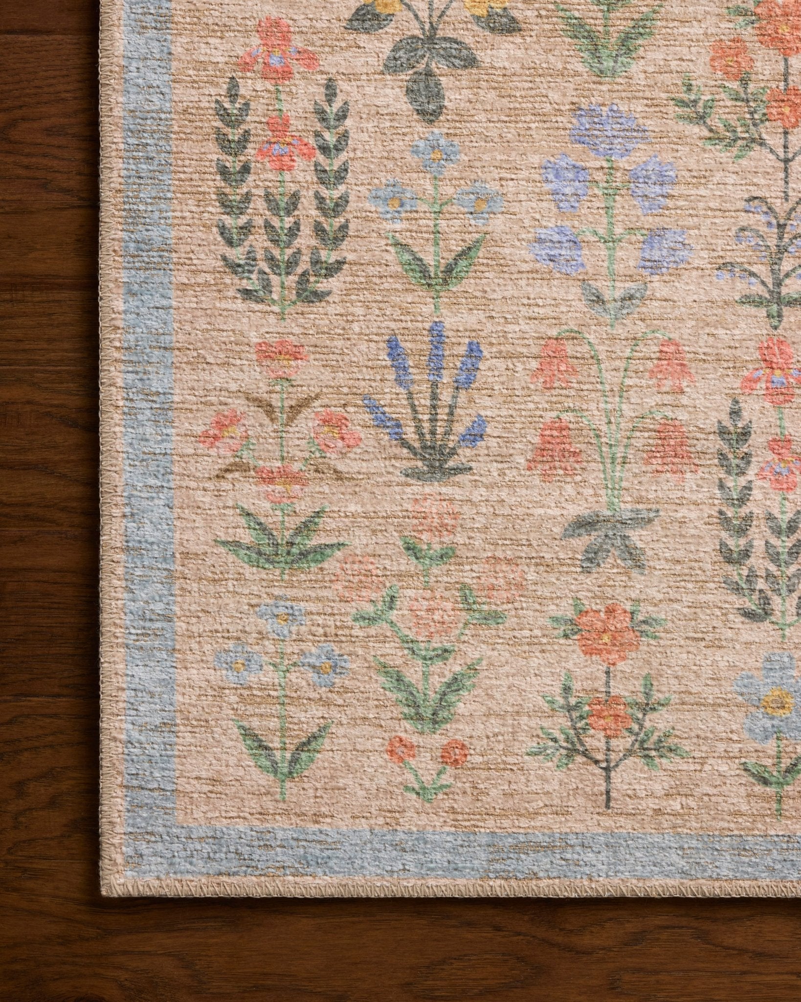 The Edinburgh Rug in WHEAT / MULTI | Rifle Paper Co x Loloi - Plain Jane Interiors