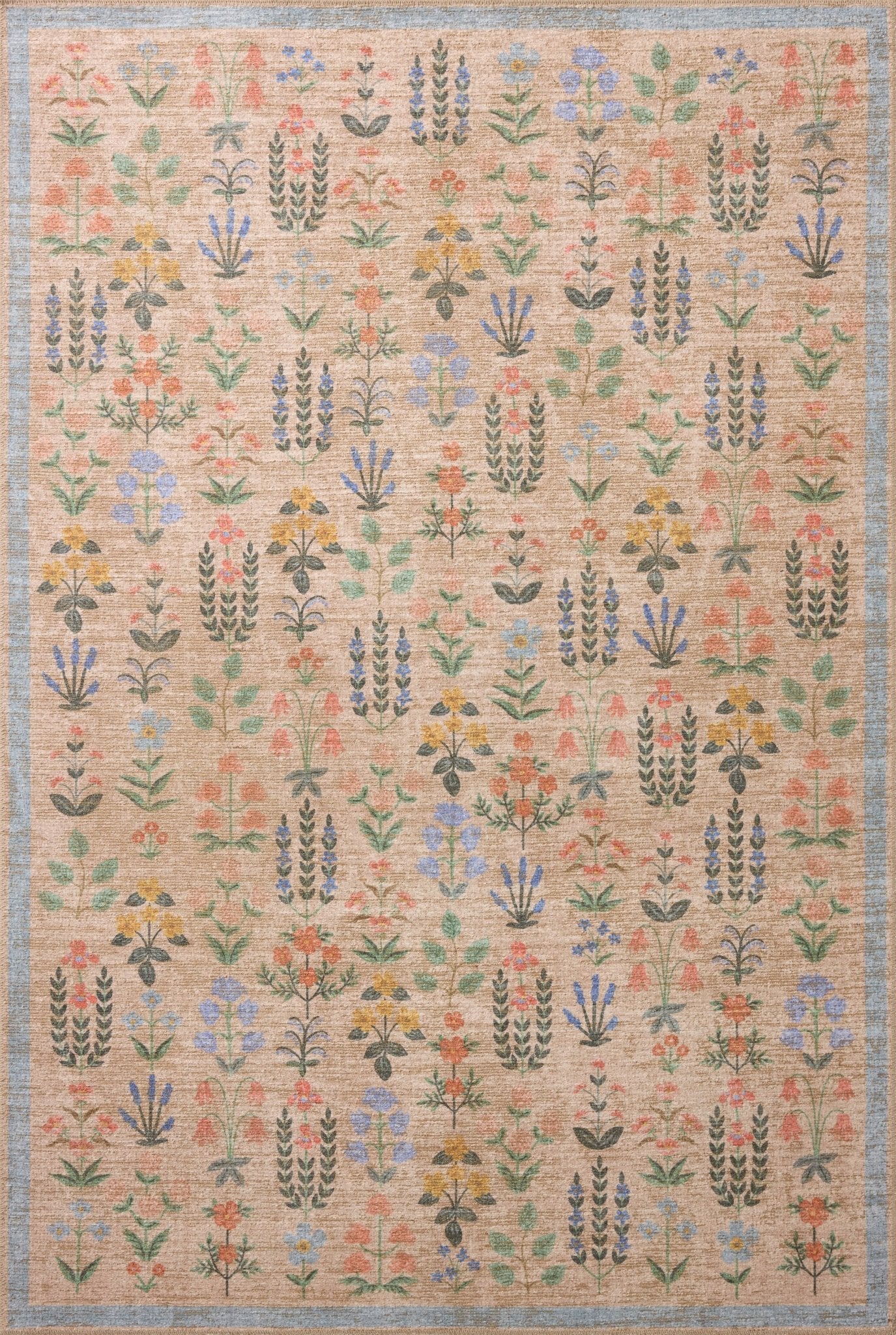 The Edinburgh Rug in WHEAT / MULTI | Rifle Paper Co x Loloi - Plain Jane Interiors