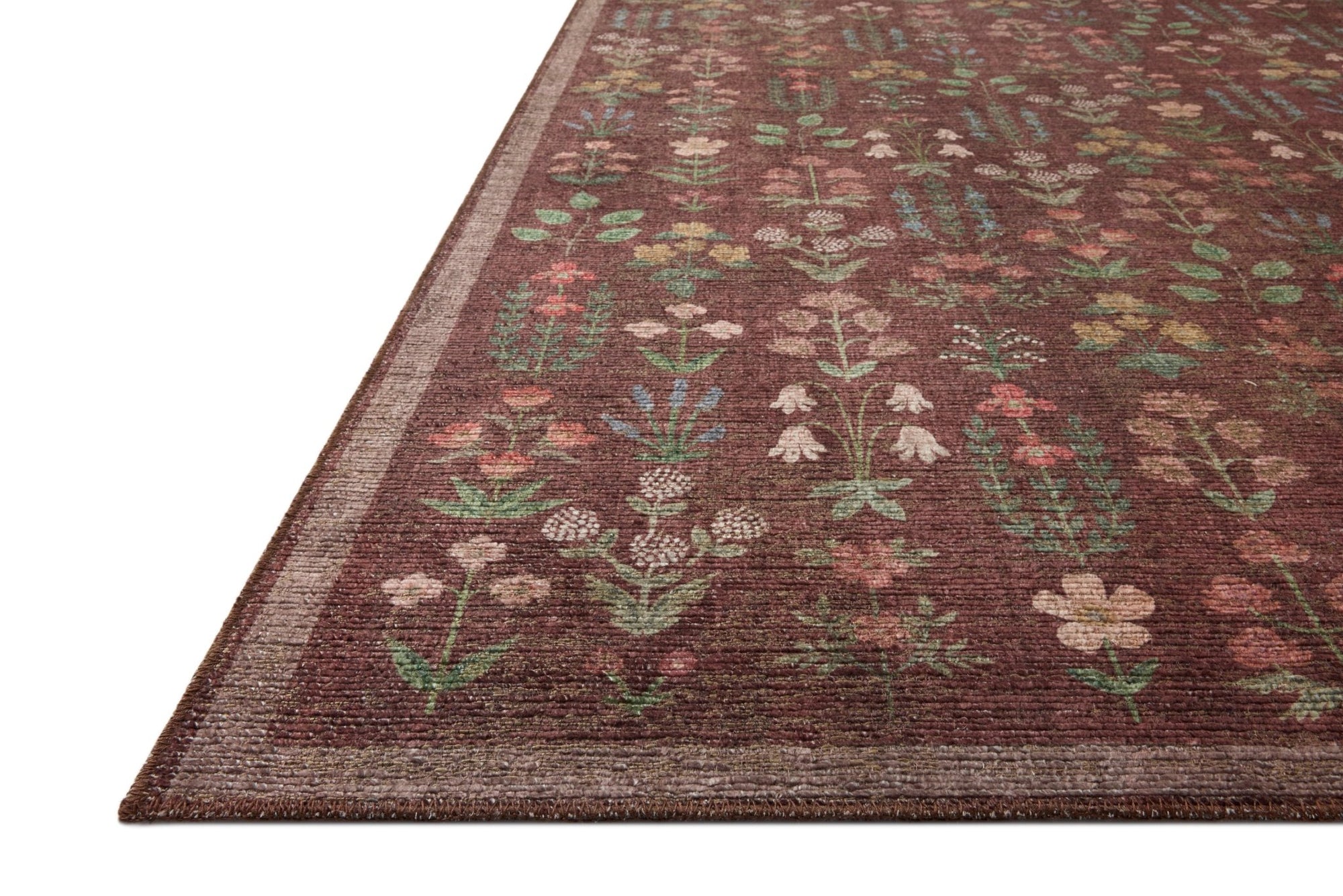 The Edinburgh Rug in WHEAT / MULTI | Rifle Paper Co x Loloi - Plain Jane Interiors