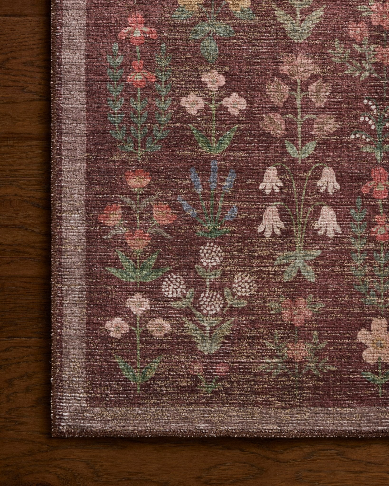 The Edinburgh Rug in WHEAT / MULTI | Rifle Paper Co x Loloi - Plain Jane Interiors