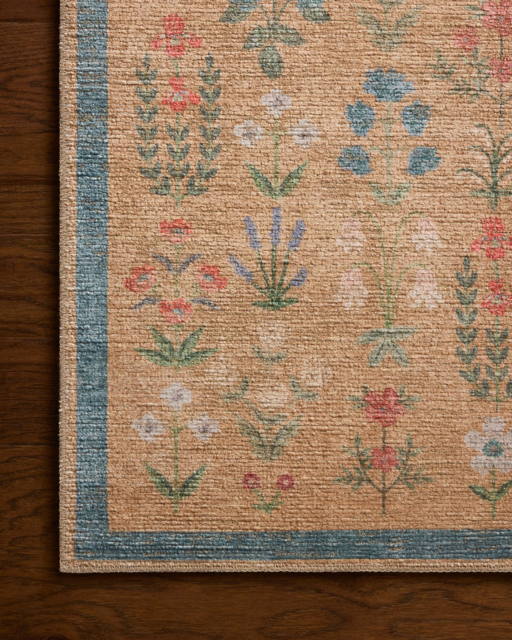 The Edinburgh Rug in WHEAT / MULTI | Rifle Paper Co x Loloi - Plain Jane Interiors