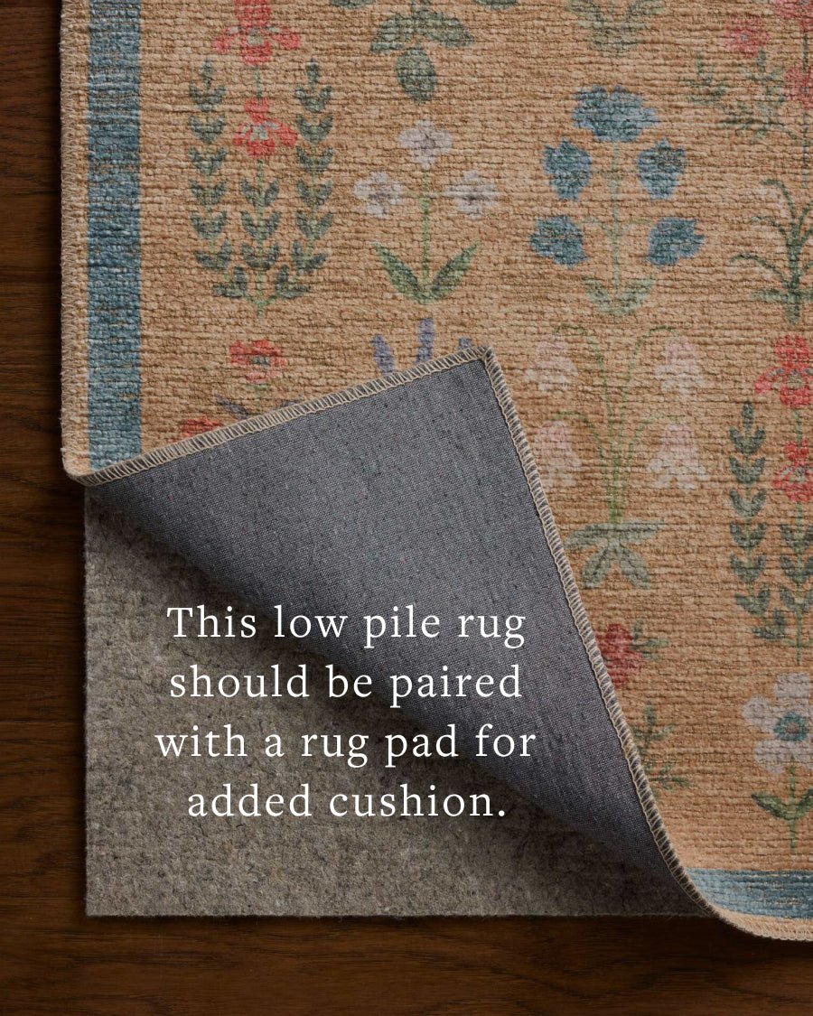 The Edinburgh Rug in WHEAT / MULTI | Rifle Paper Co x Loloi - Plain Jane Interiors