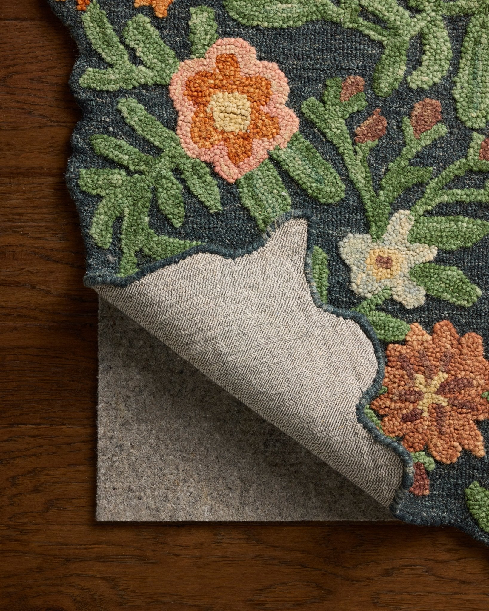 The Edith Rug in NAVY / MULTI | Rifle Paper Co x Loloi - Plain Jane Interiors