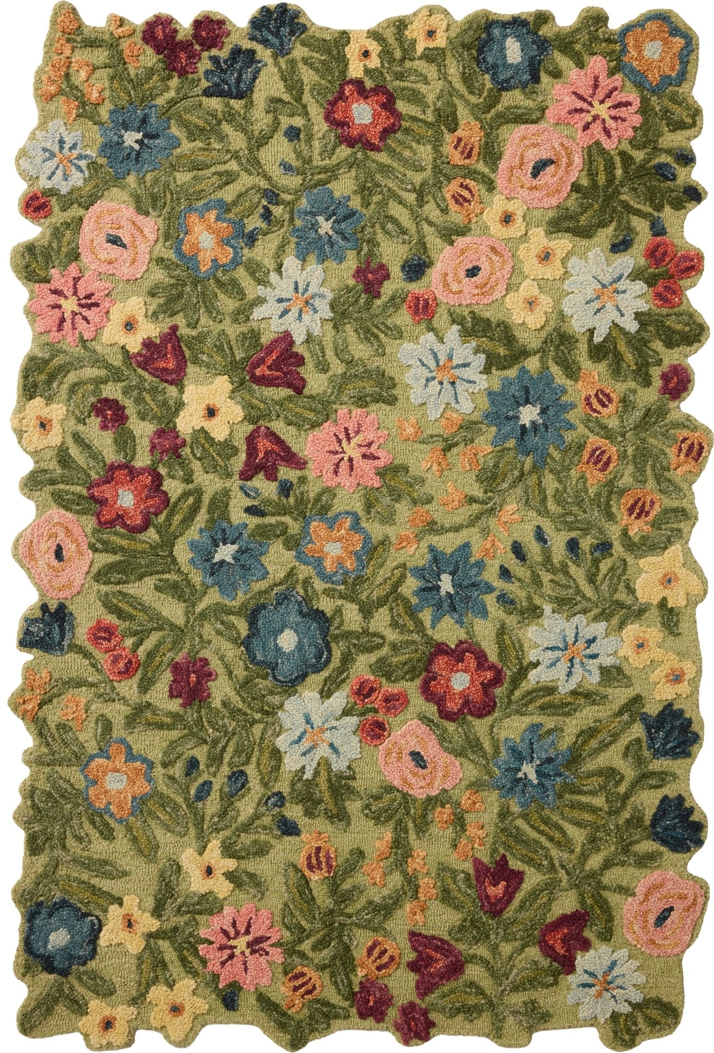 The Edith Rug in NAVY / MULTI | Rifle Paper Co x Loloi - Plain Jane Interiors
