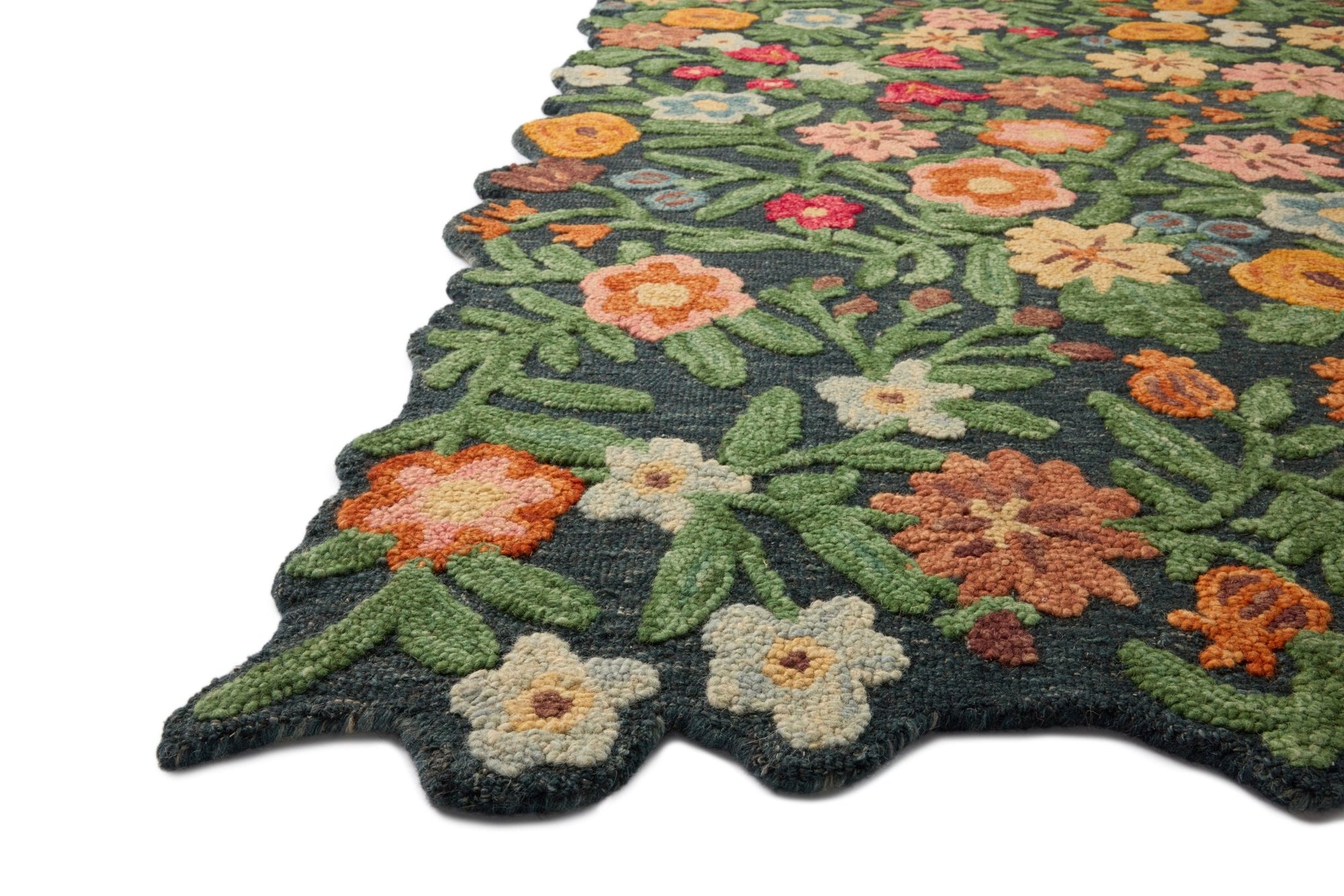 The Edith Rug in NAVY / MULTI | Rifle Paper Co x Loloi - Plain Jane Interiors