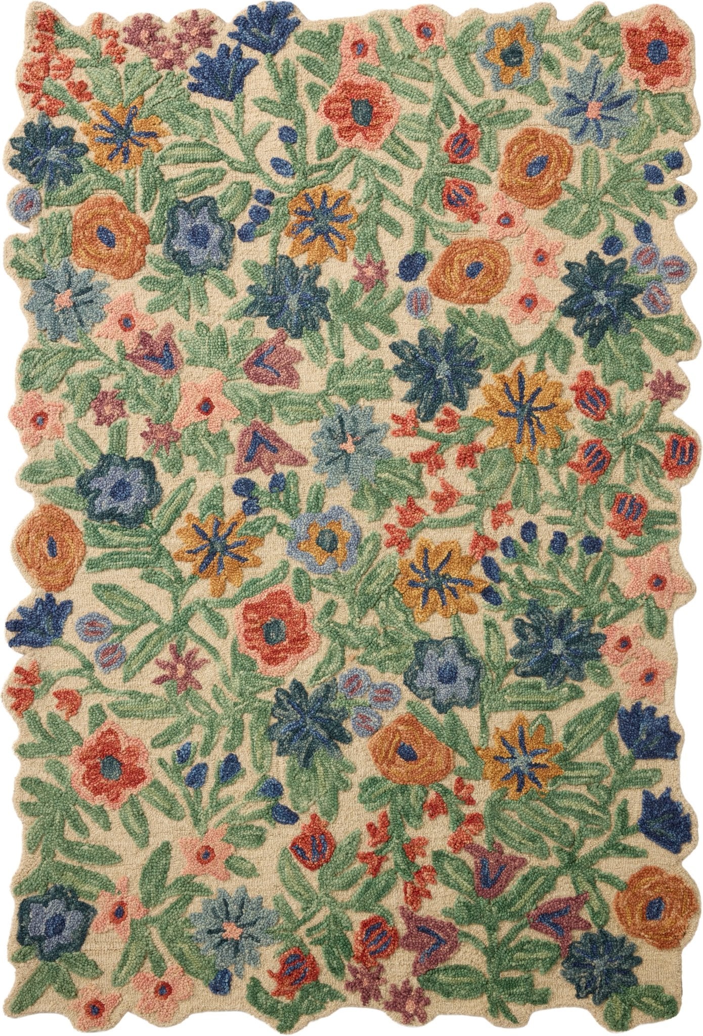 The Edith Rug in NAVY / MULTI | Rifle Paper Co x Loloi - Plain Jane Interiors