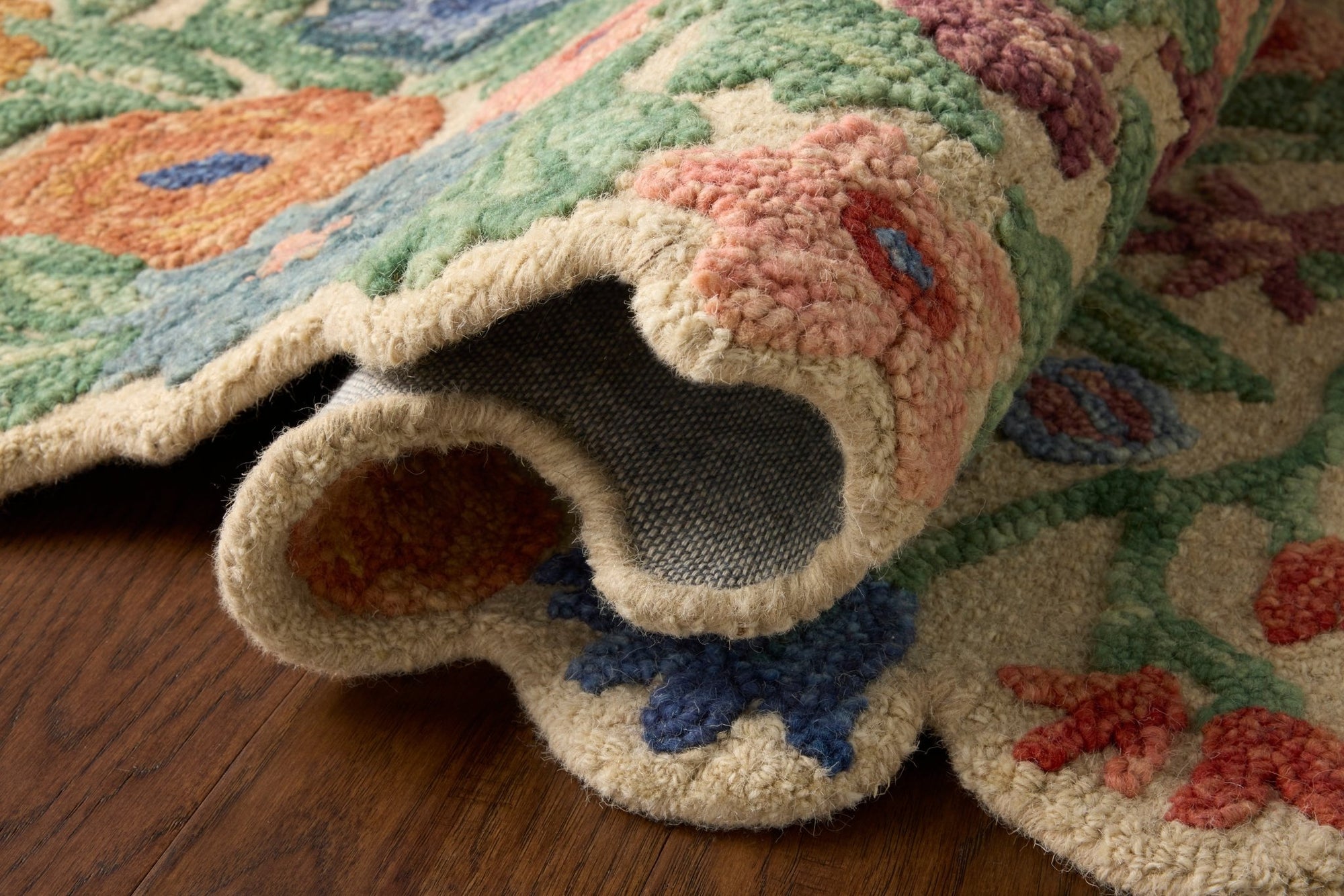 The Edith Rug in NAVY / MULTI | Rifle Paper Co x Loloi - Plain Jane Interiors