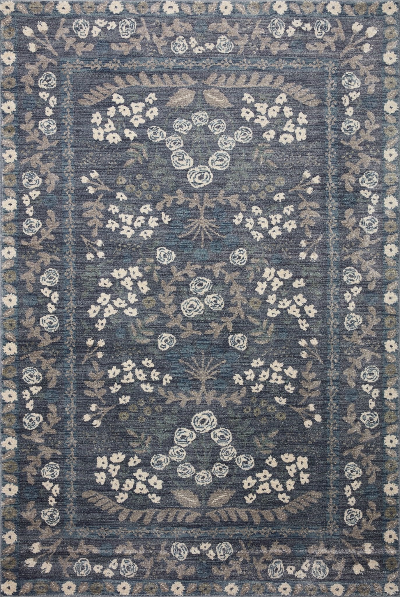The Florence Slate / Sage Rug by Riffle Co Paper x Loloi - Plain Jane Interiors
