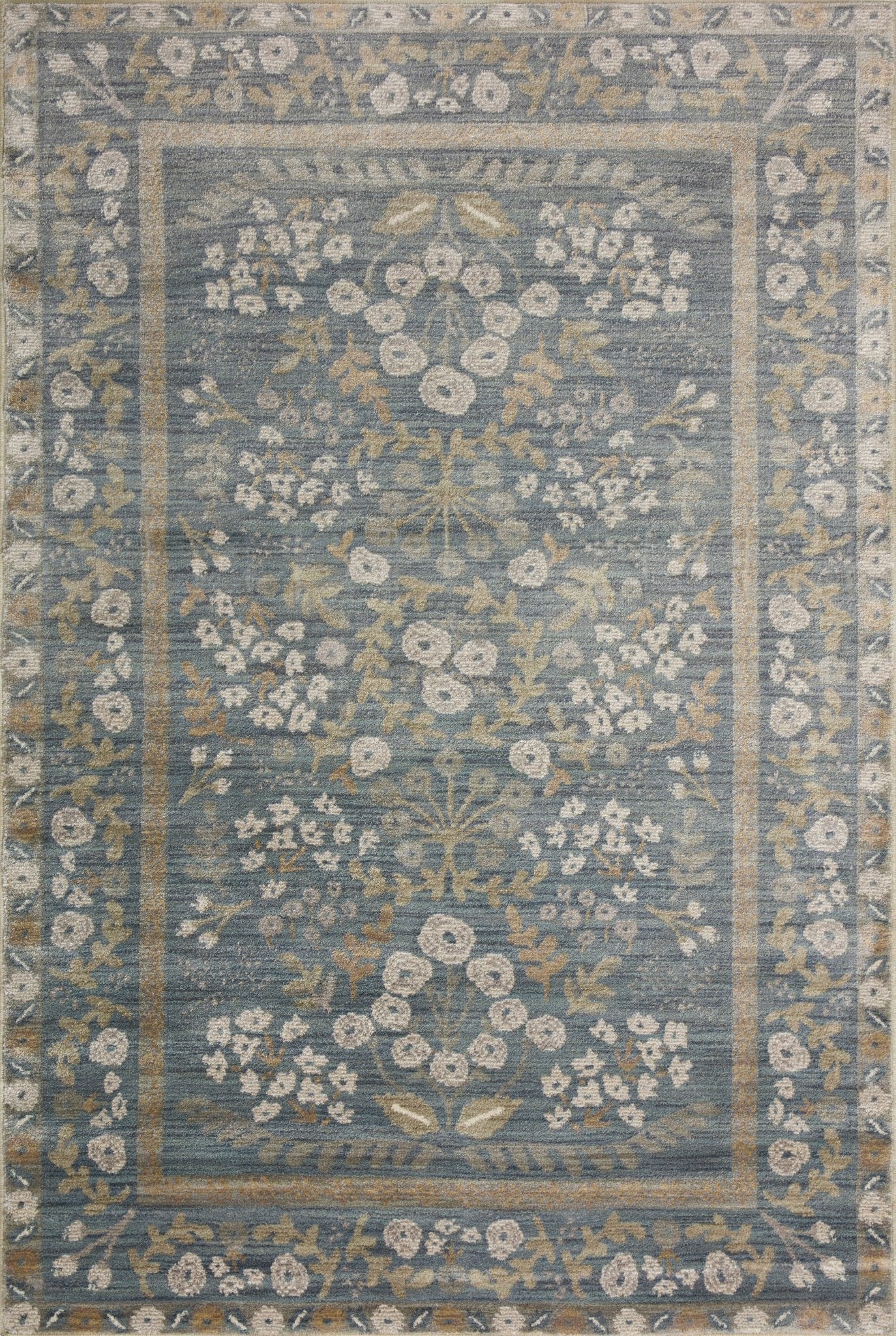 The Florence Slate / Sage Rug by Riffle Co Paper x Loloi - Plain Jane Interiors