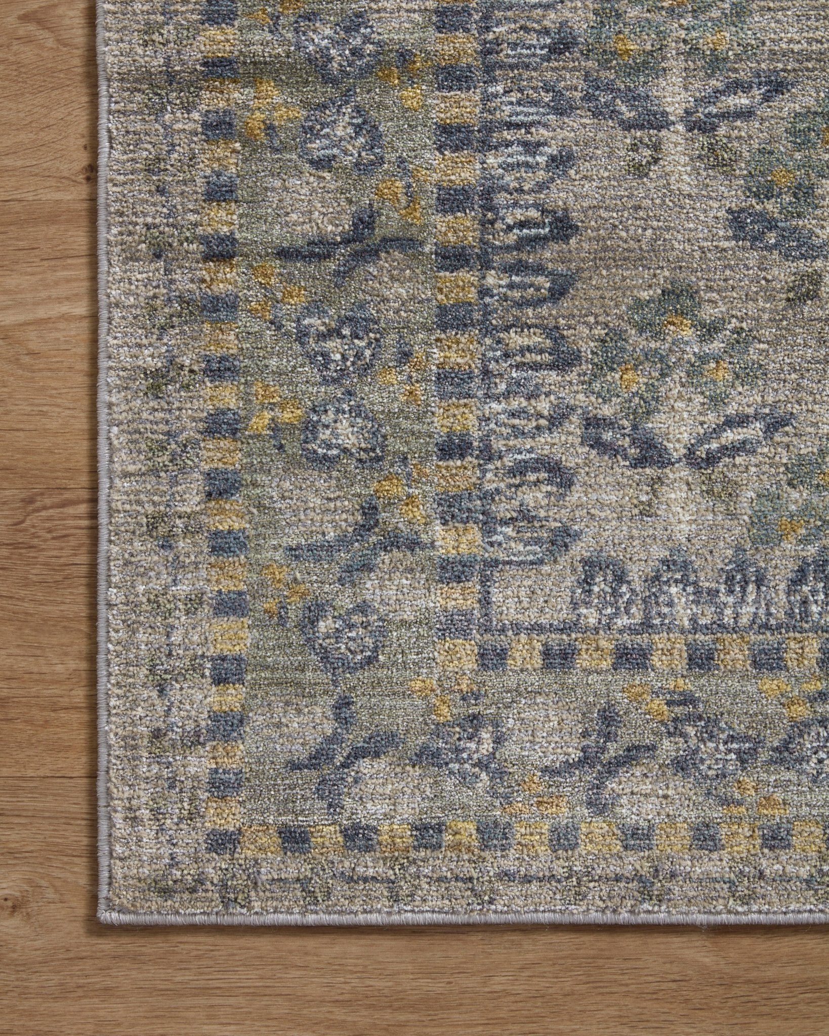 The Forte Navy/Red Rug by Riffle Co Paper x Loloi - Plain Jane Interiors
